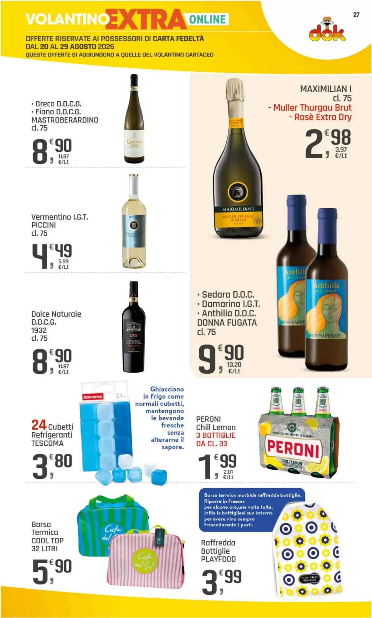 Volantino promozionale Supermercati Dok  valide dal 20/08/2026 - Pagina 27.