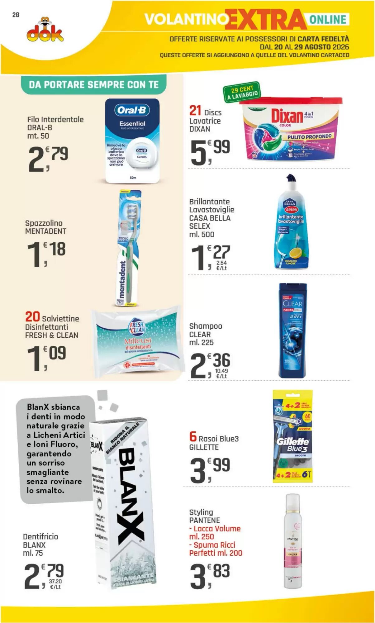 Volantino promozionale Supermercati Dok  valide dal 20/08/2026 - Pagina 28.