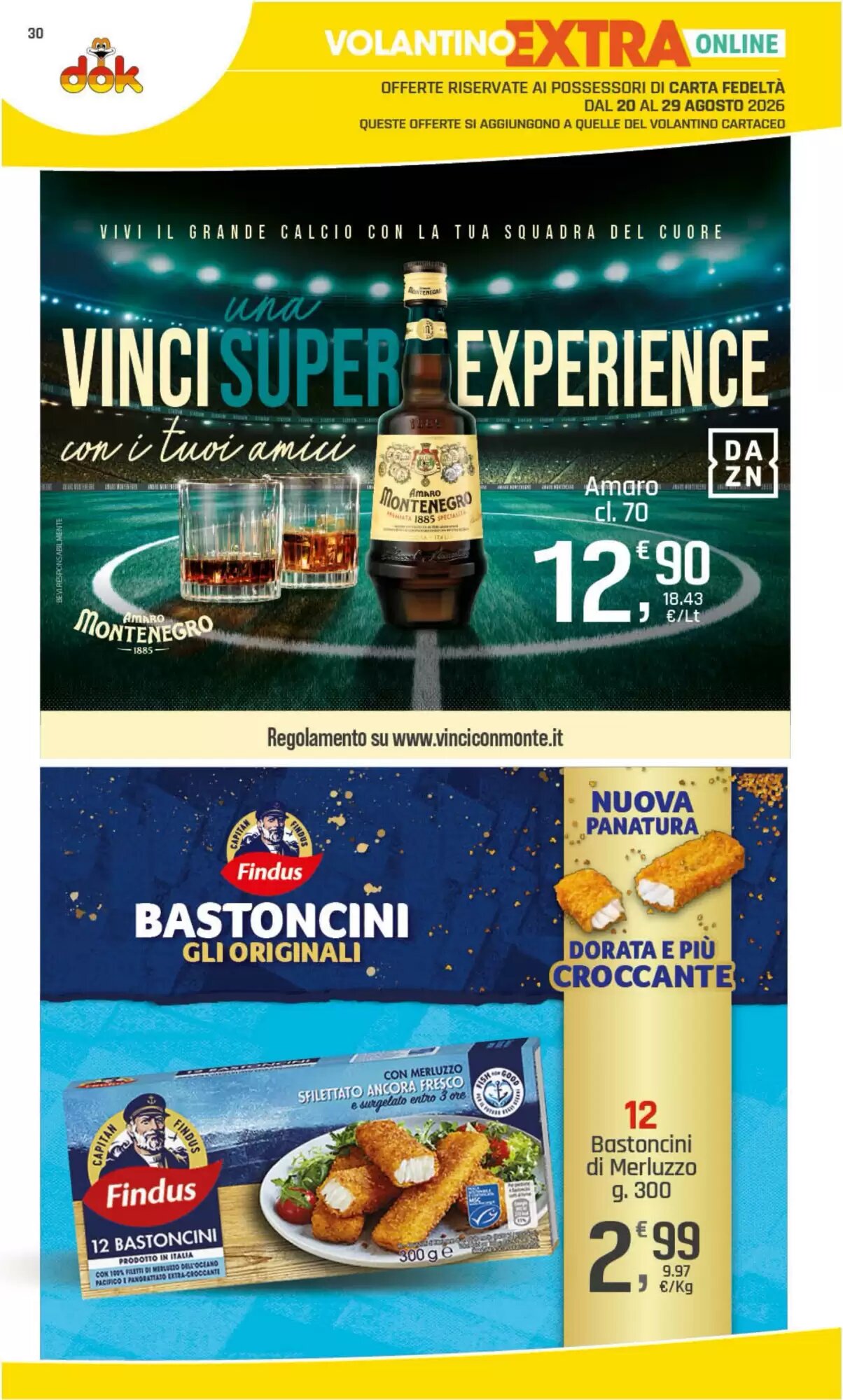 Volantino promozionale Supermercati Dok  valide dal 20/08/2026 - Pagina 30.