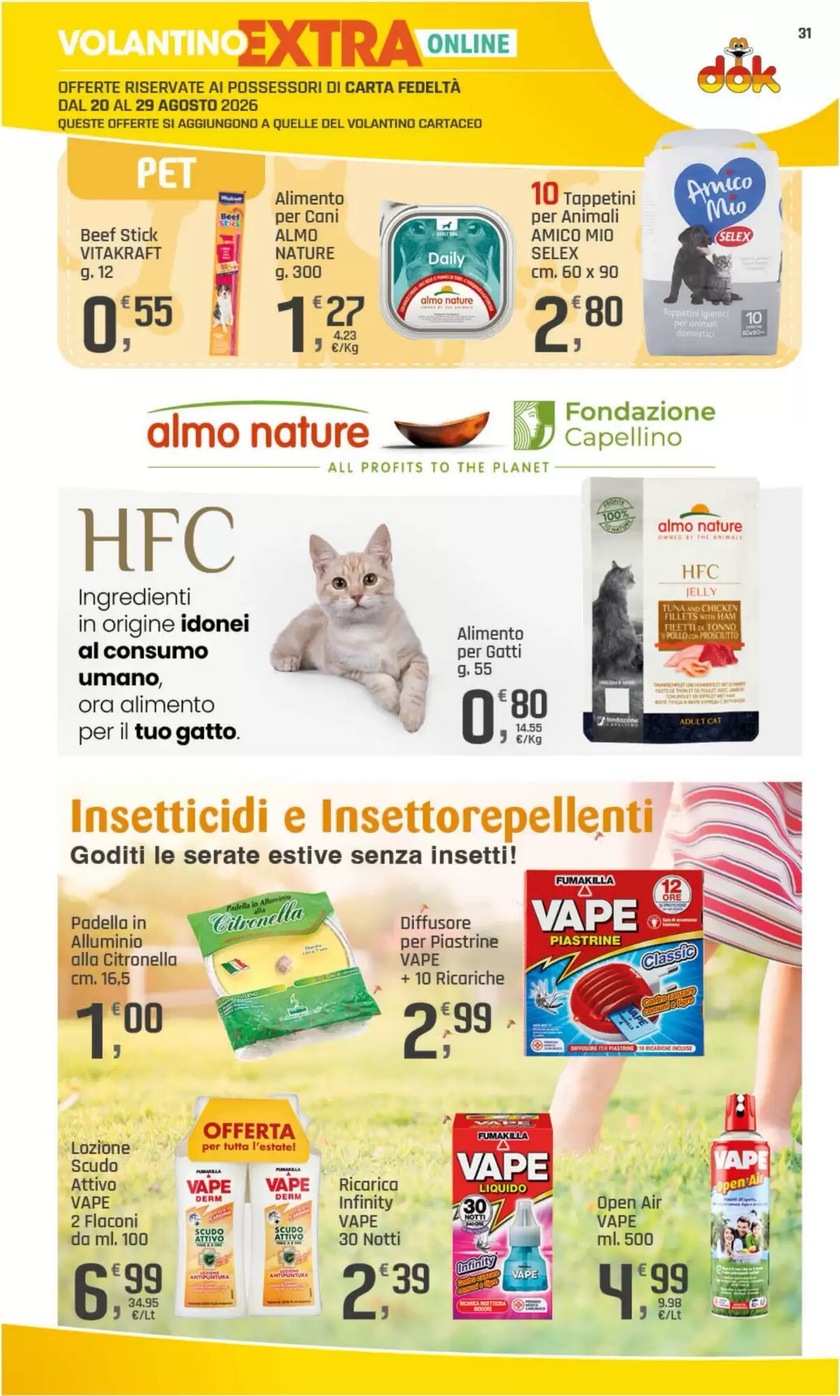 Volantino promozionale Supermercati Dok  valide dal 20/08/2026 - Pagina 31.