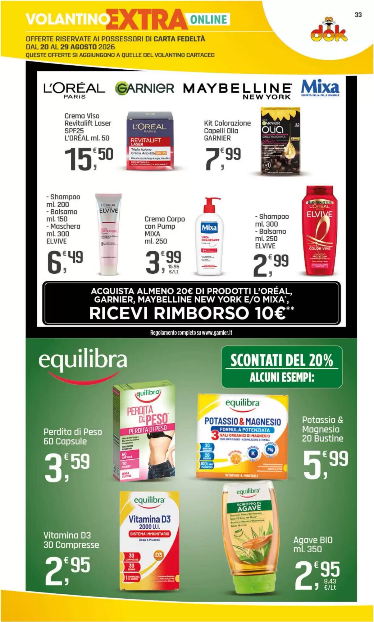 Volantino promozionale Supermercati Dok  valide dal 20/08/2026 - Pagina 33.