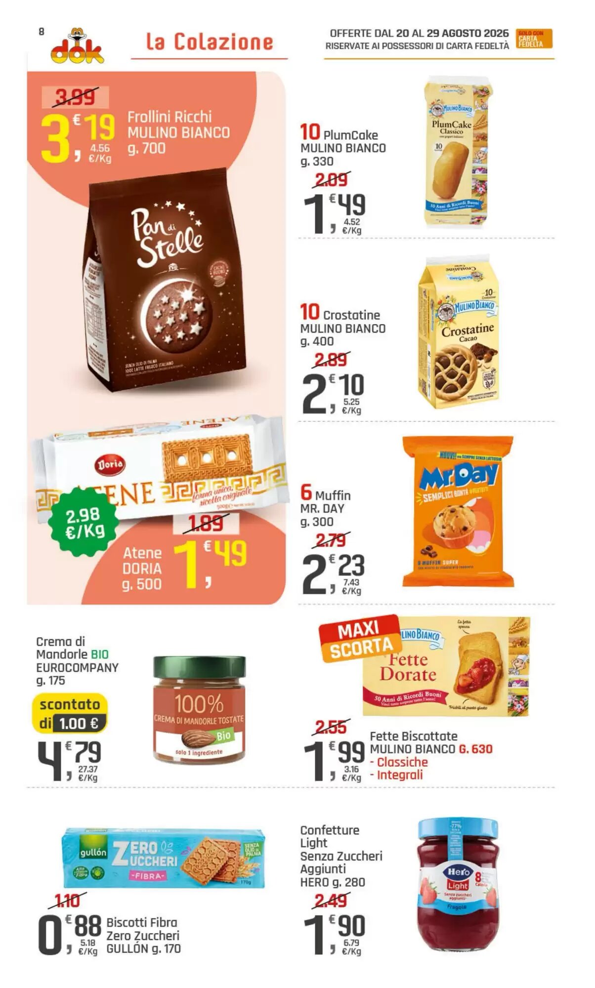 Volantino promozionale Supermercati Dok  valide dal 20/08/2026 - Pagina 8.