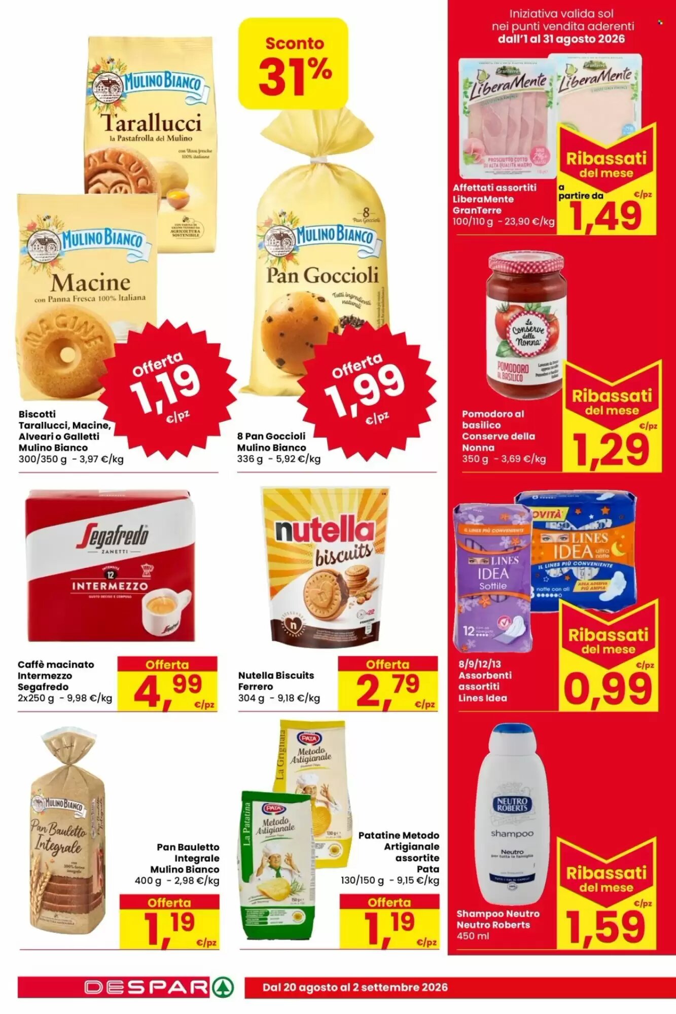 Volantino promozionale Despar  valide dal 20/08/2026 - Pagina 12.