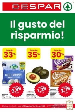 Volantino promozionale Despar  valide dal 20/08/2026