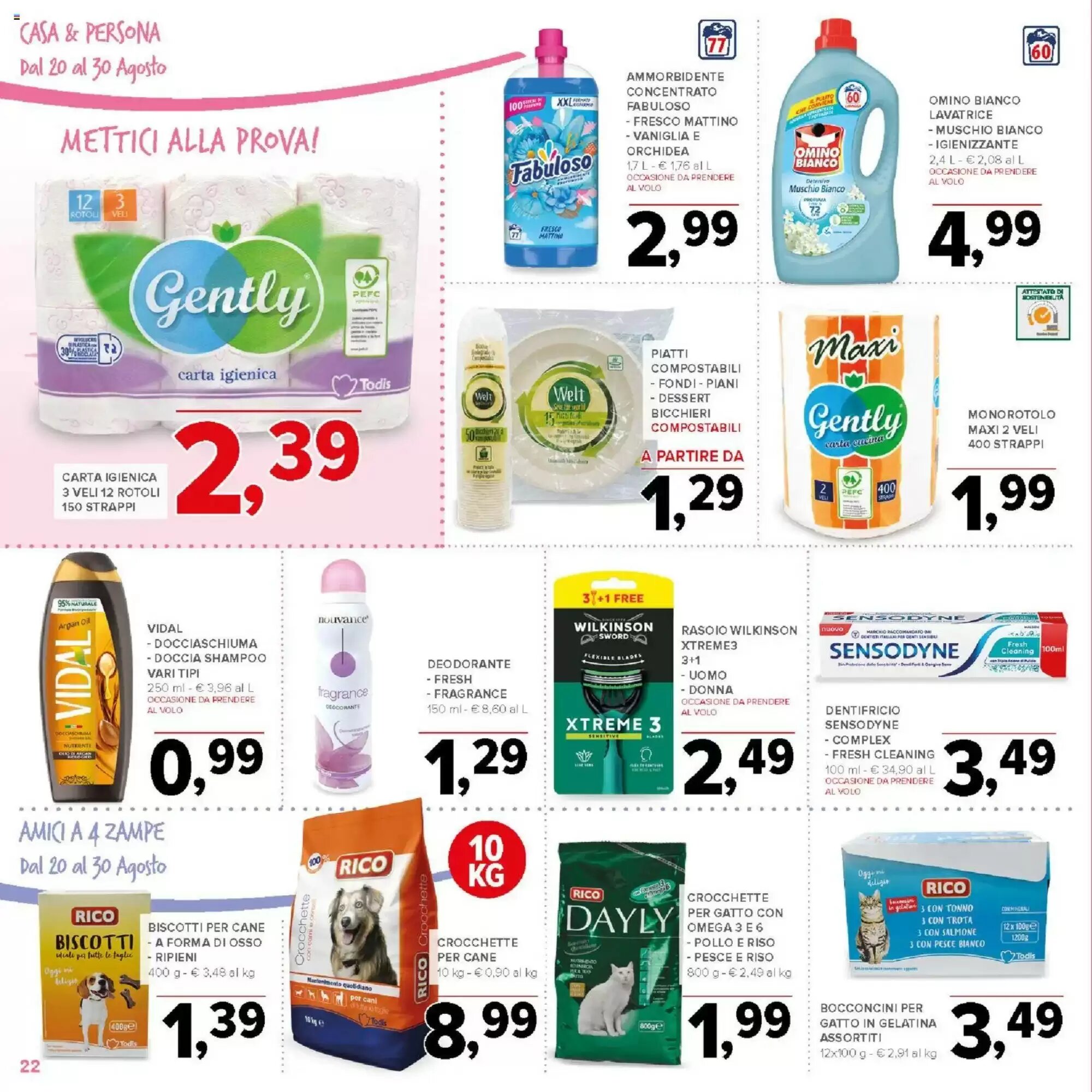 Volantino promozionale Todis  valide dal 20/08/2026 - Pagina 22.