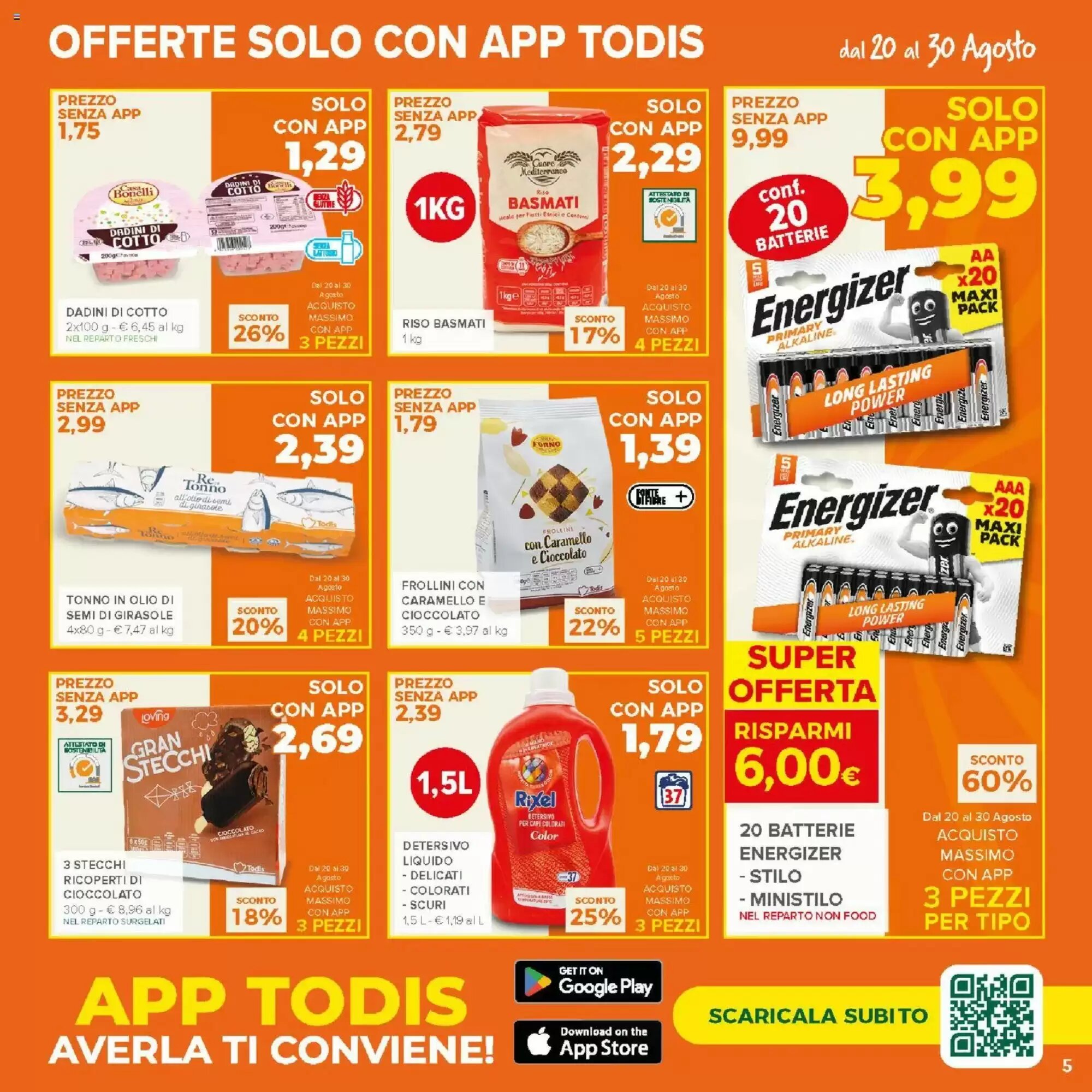 Volantino promozionale Todis  valide dal 20/08/2026 - Pagina 5.