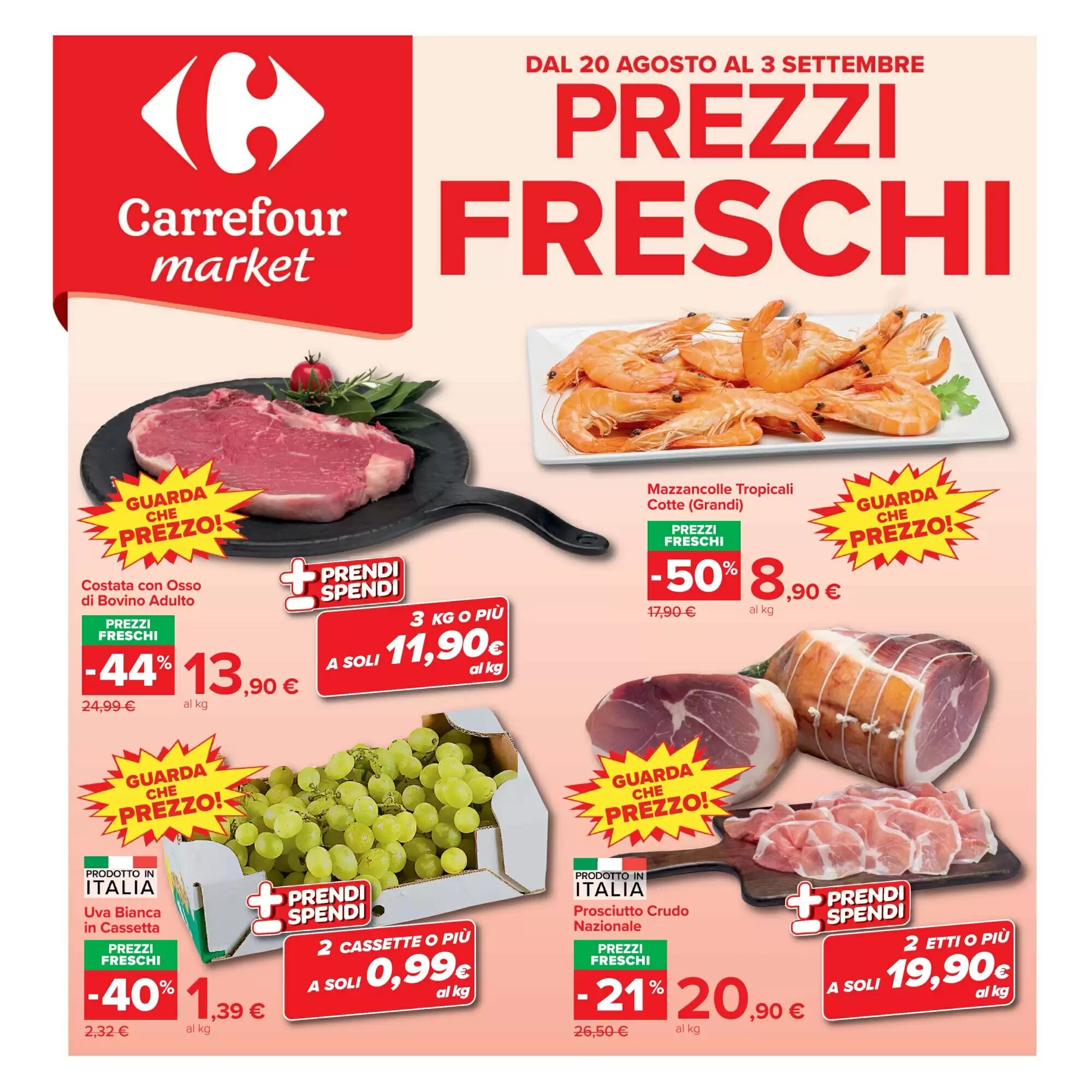Volantino promozionale Carrefour Market  valide dal 20/08/2026 - Pagina 1.