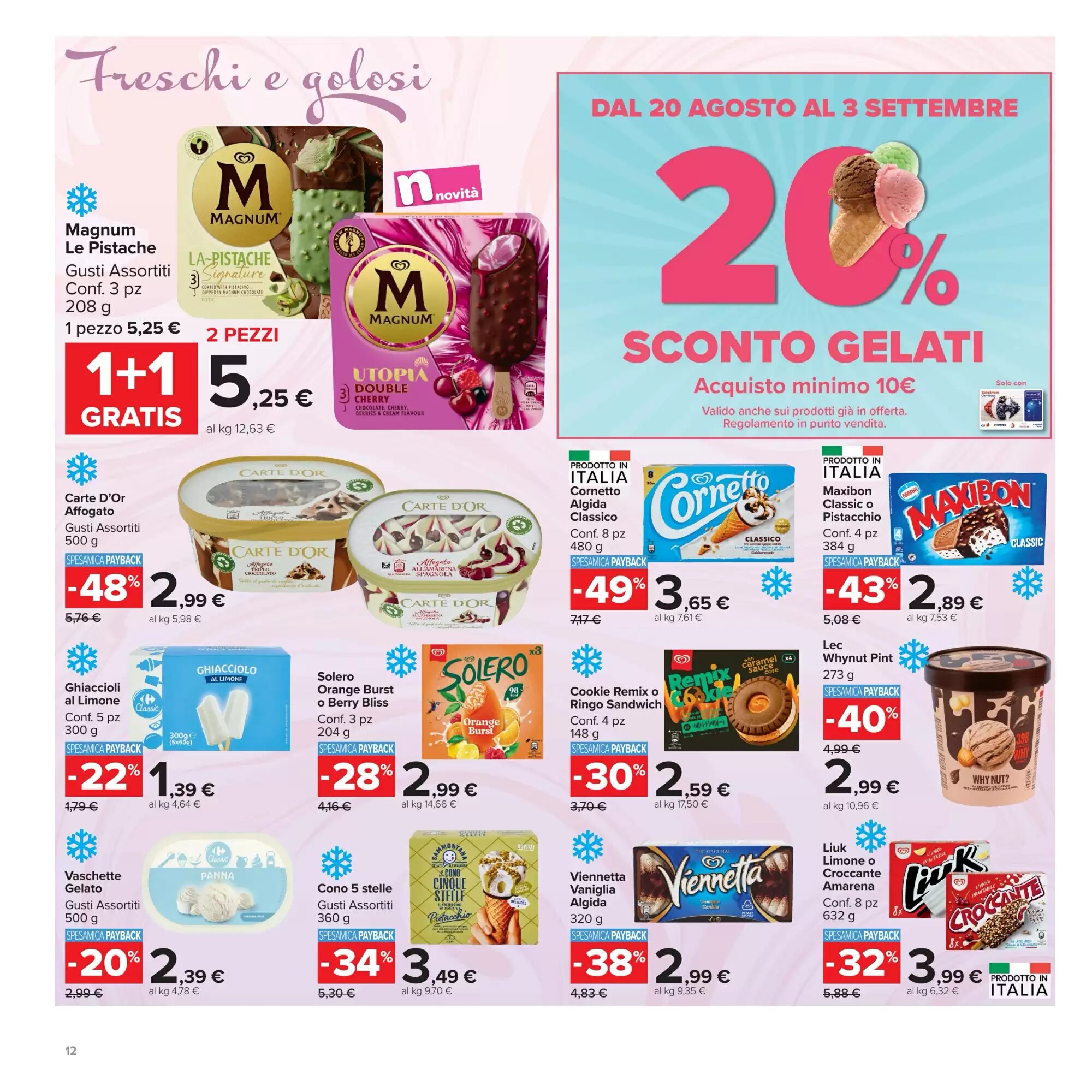 Volantino promozionale Carrefour Market  valide dal 20/08/2026 - Pagina 12.