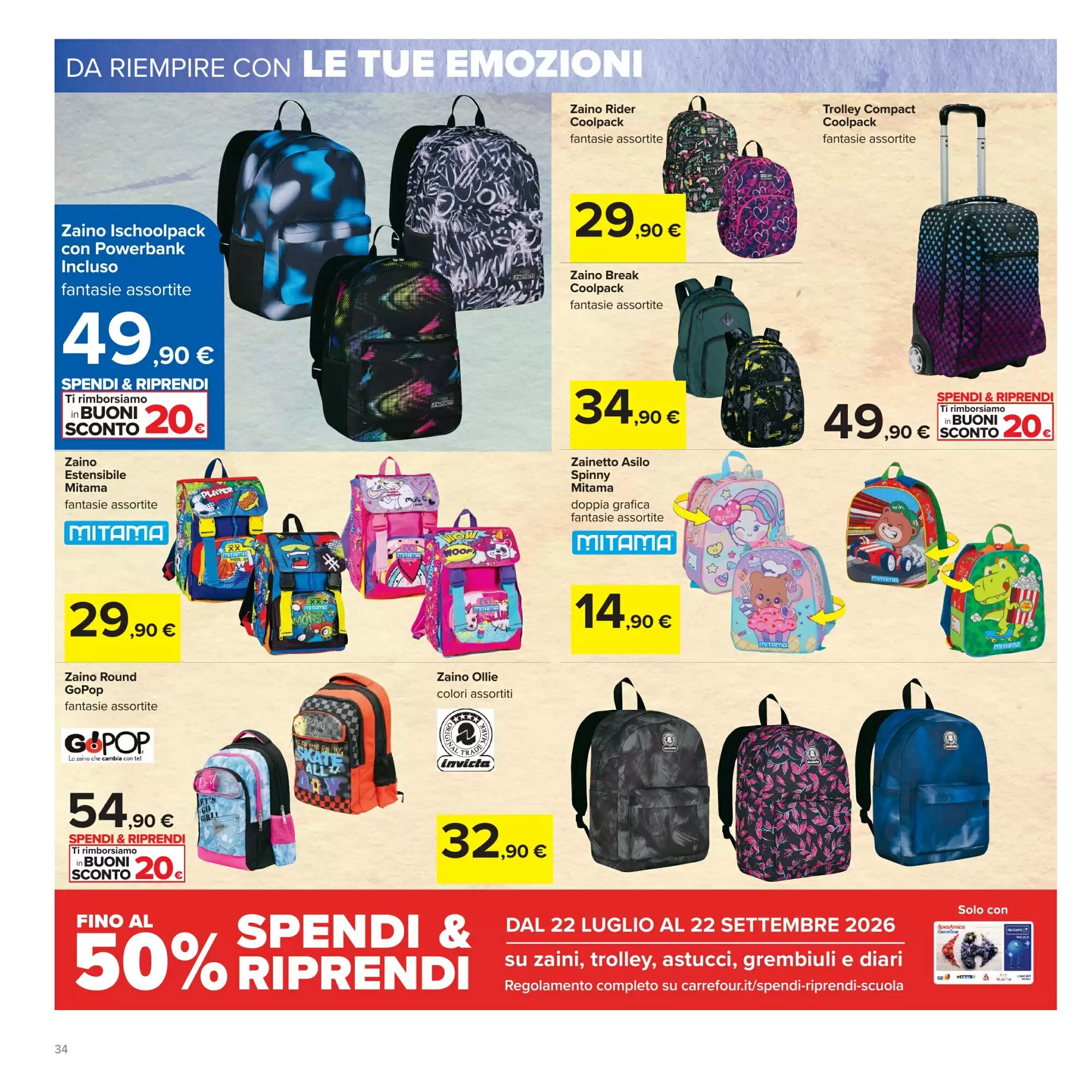 Volantino promozionale Carrefour  valide dal 20/08/2026 - Pagina 34.