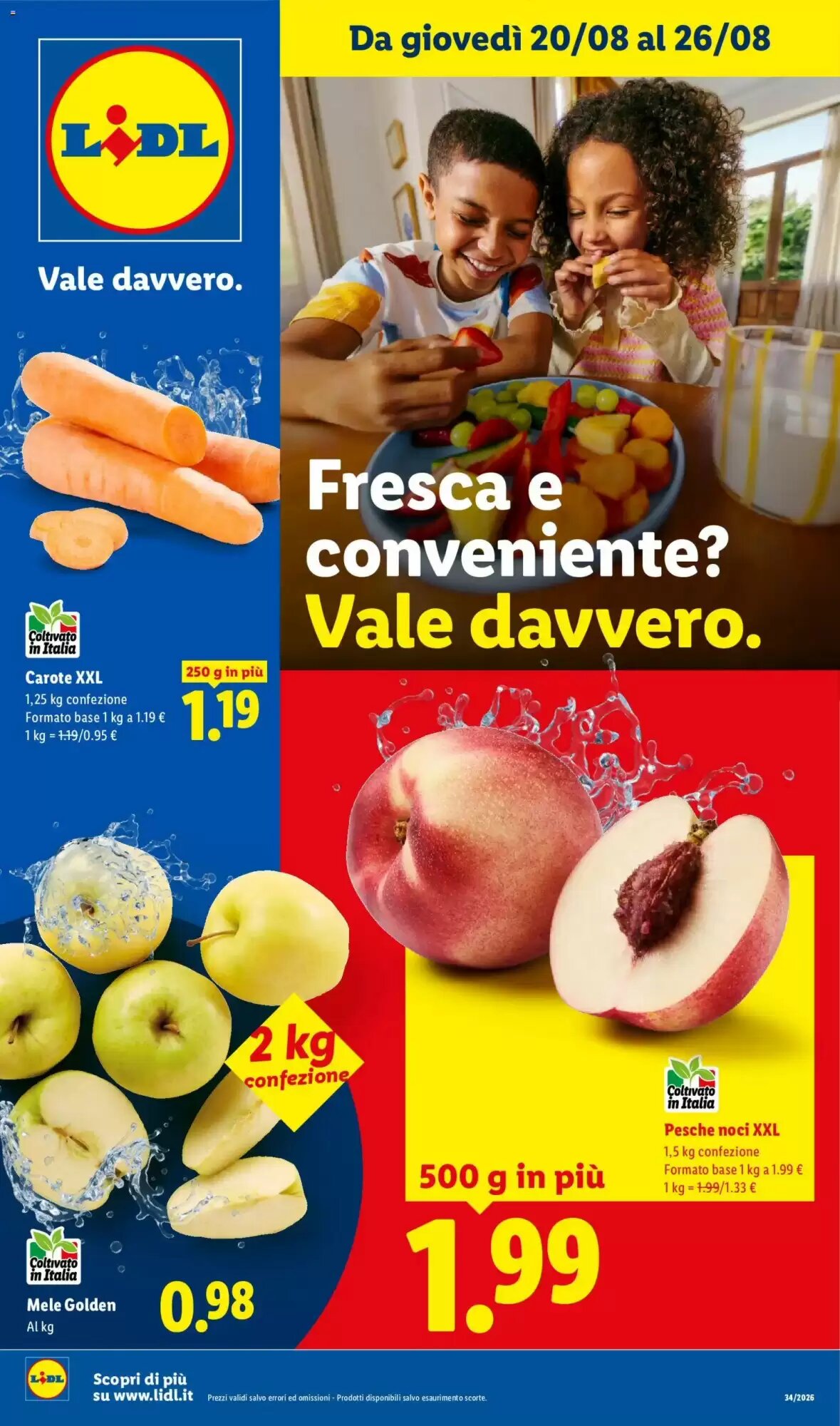 Volantino promozionale Lidl valide dal 20/08/2026 - Pagina 1.