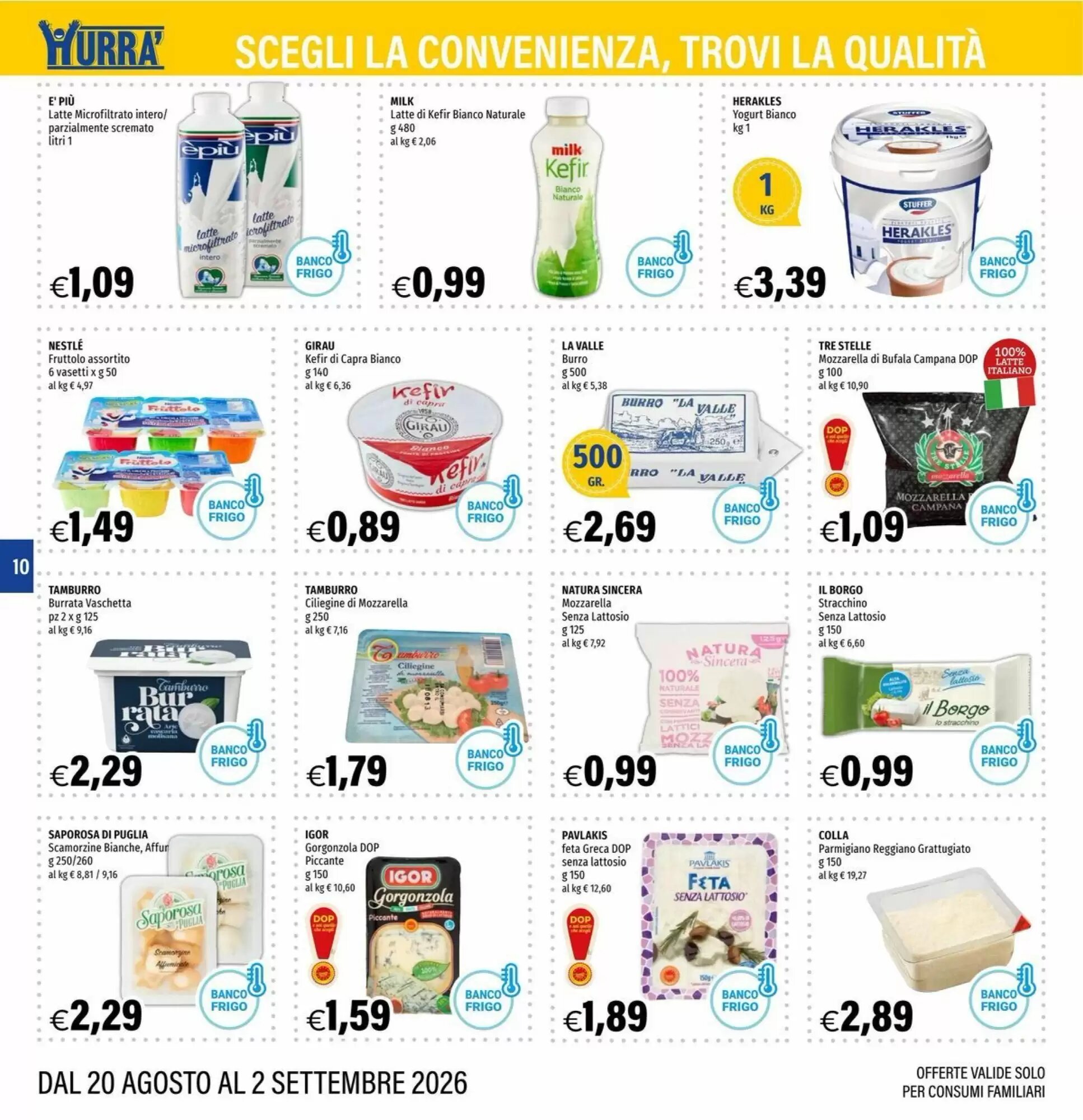 Volantino promozionale Hurrà  valide dal 20/08/2026 - Pagina 10.