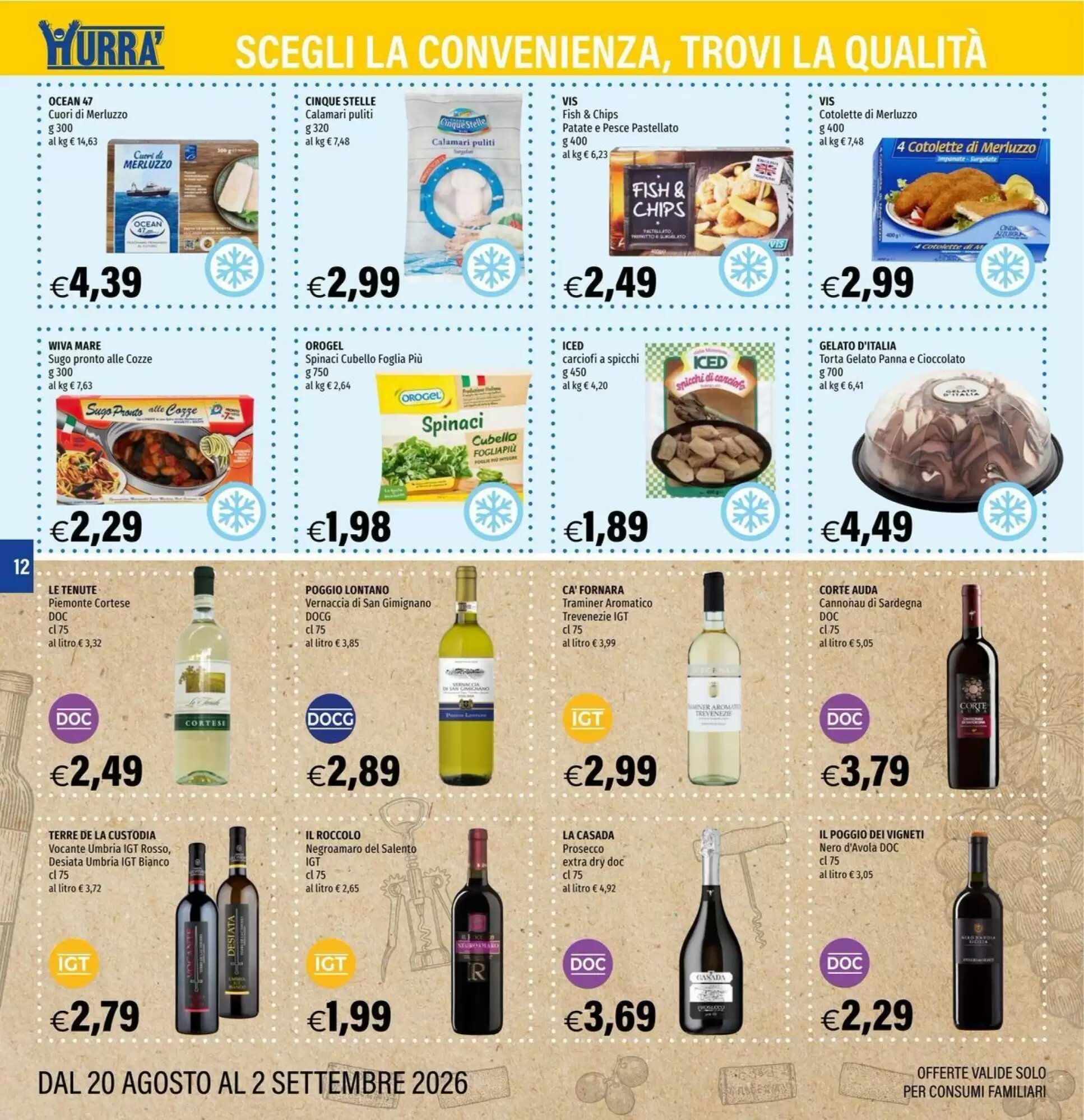 Volantino promozionale Hurrà  valide dal 20/08/2026 - Pagina 12.