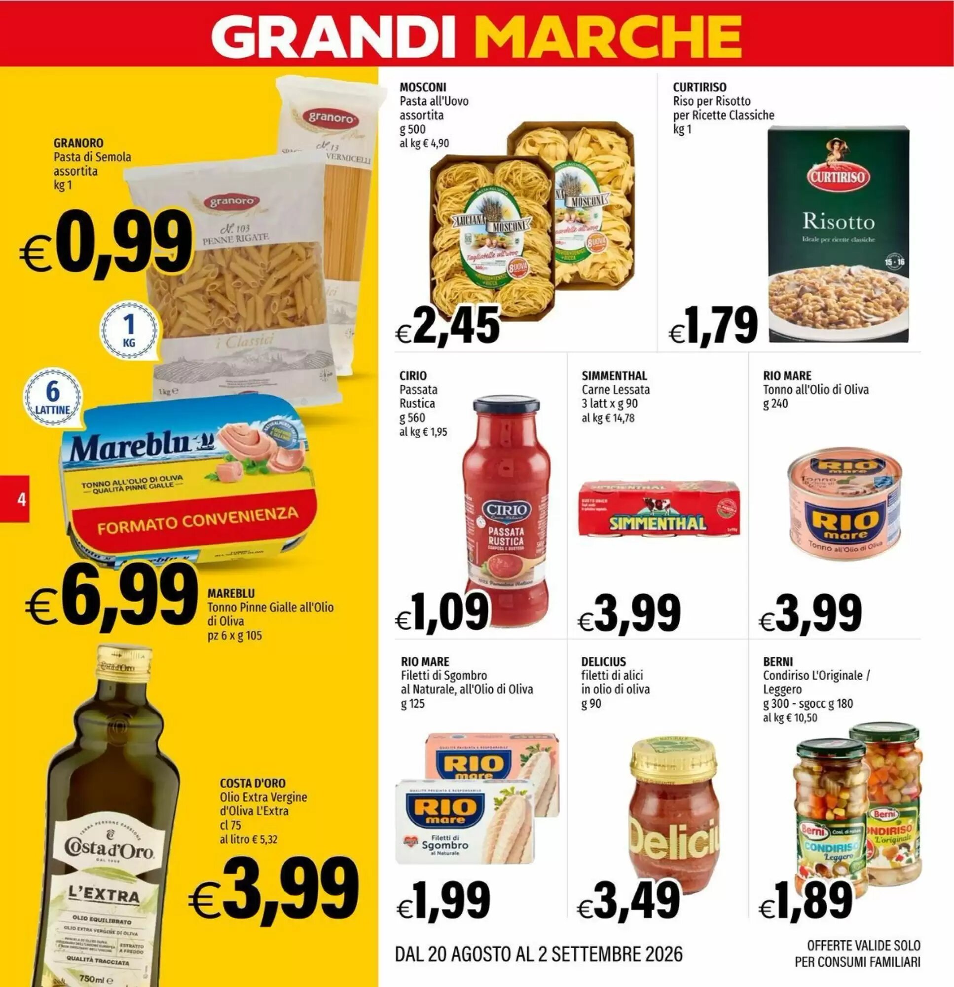 Volantino promozionale Hurrà  valide dal 20/08/2026 - Pagina 4.