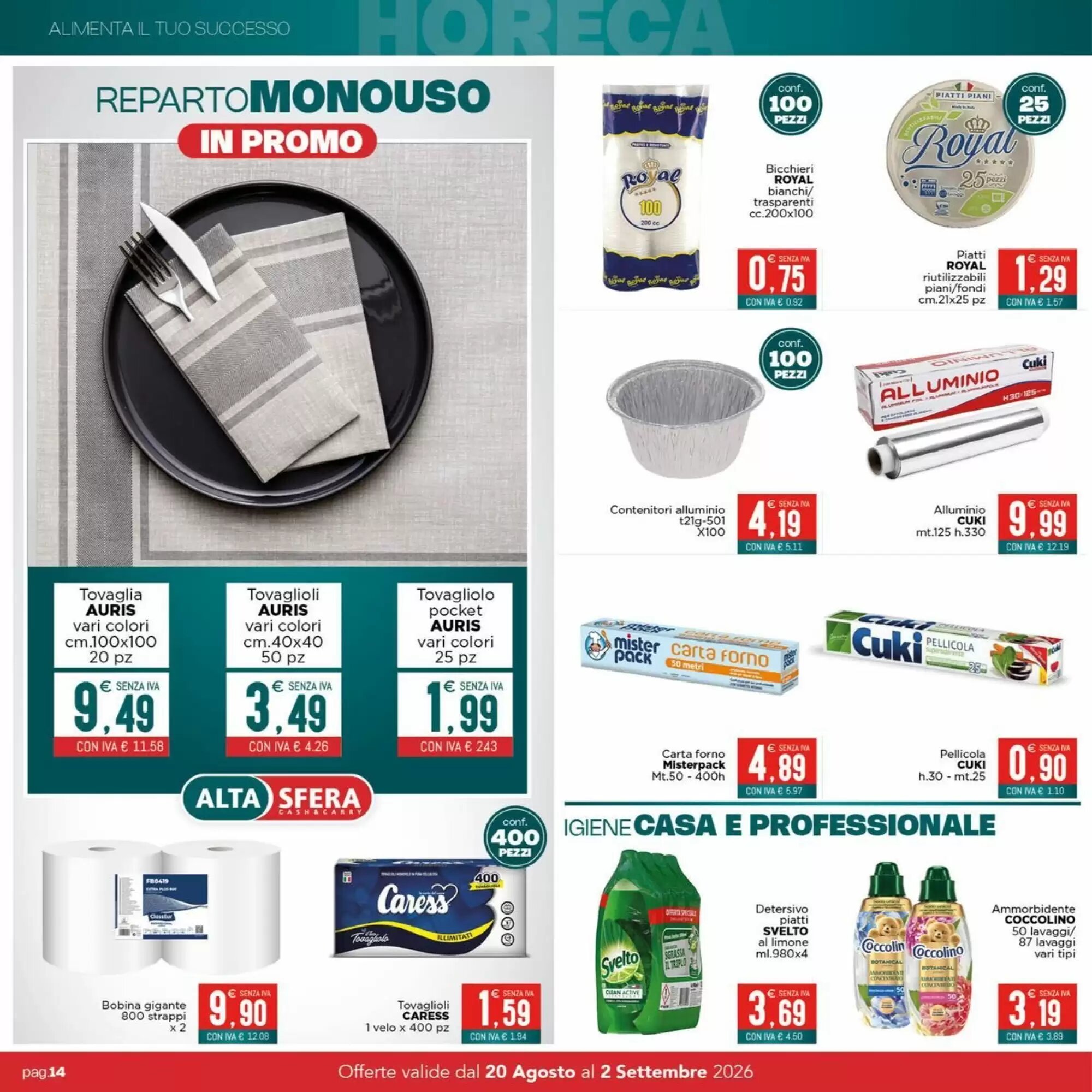 Volantino promozionale Altasfera  valide dal 20/08/2026 - Pagina 14.