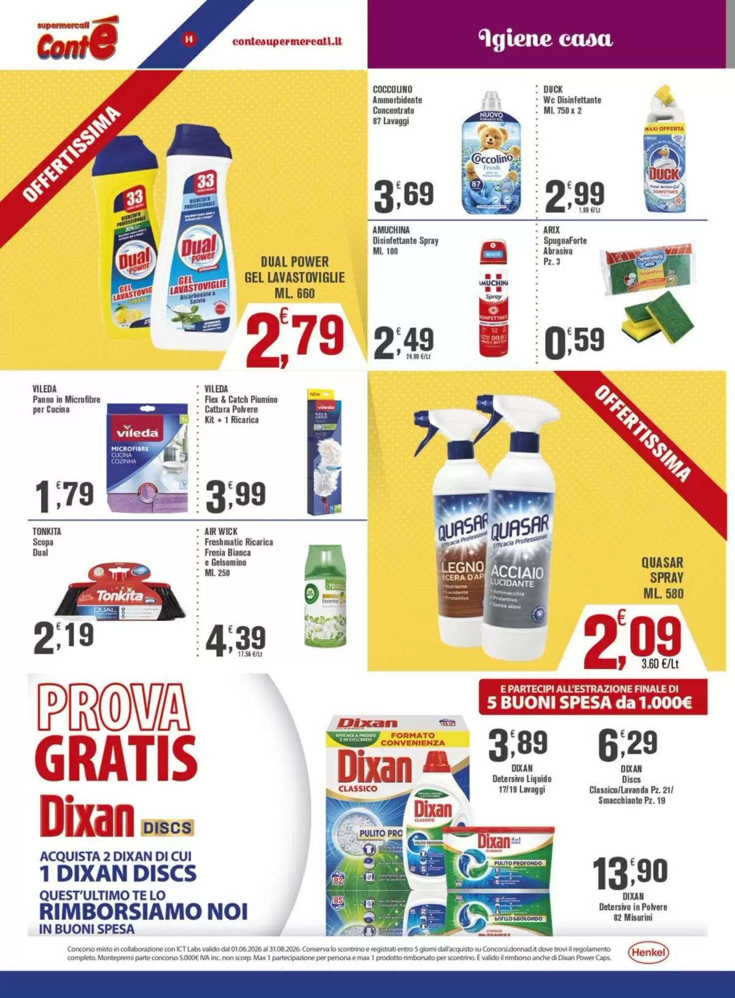 Volantino promozionale Conté Supermercati  valide dal 20/08/2026 - Pagina 14.