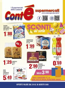 Volantino promozionale Conté Supermercati  valide dal 20/08/2026