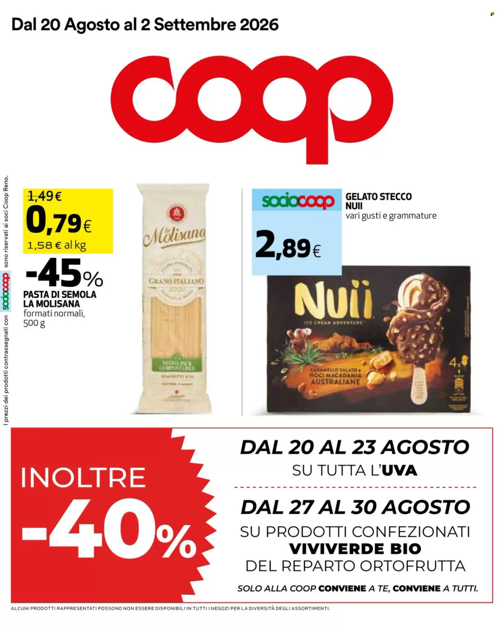 Volantino promozionale Coop valide dal 20/08/2026 - Pagina 1.