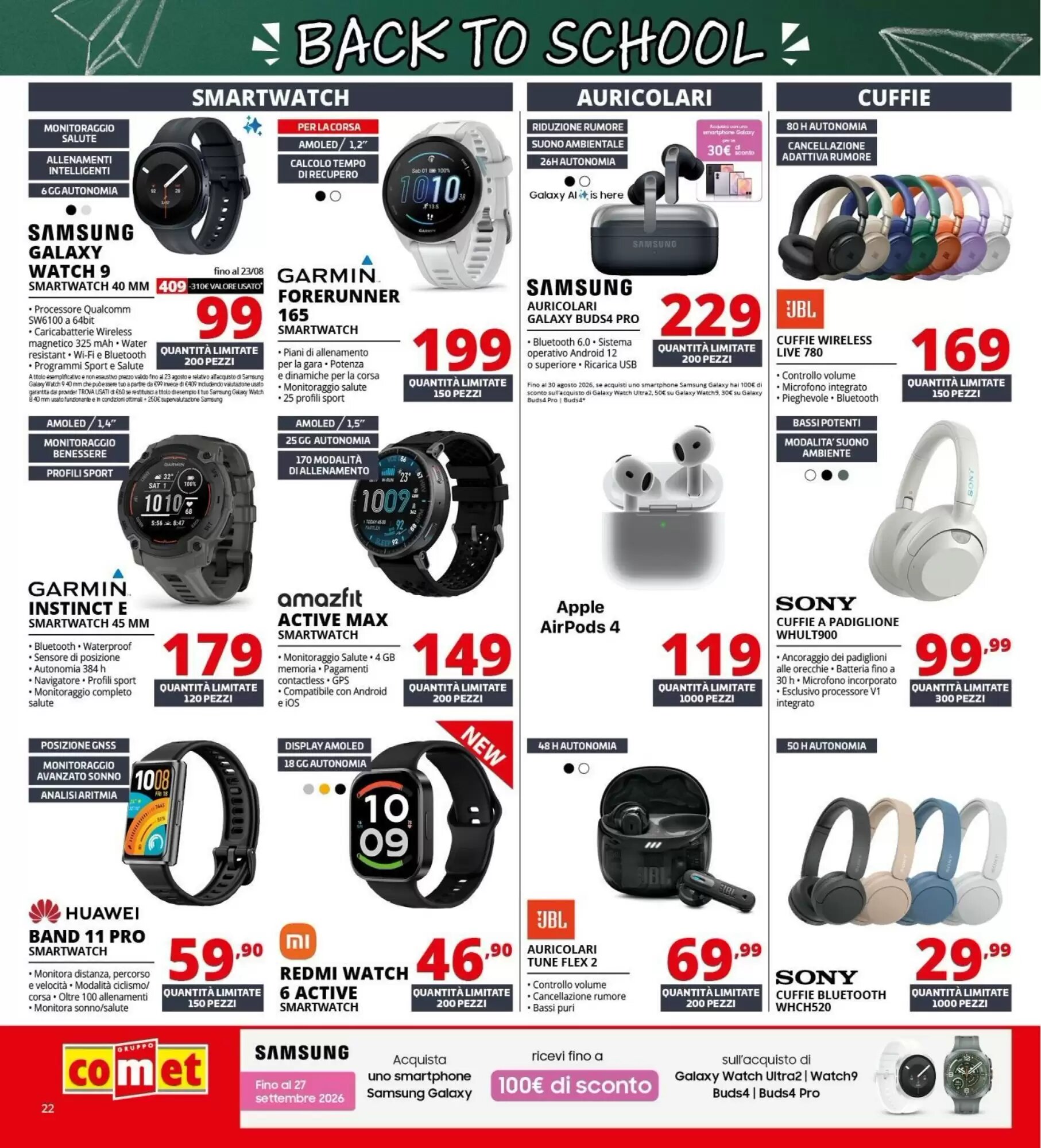 Volantino promozionale Comet  valide dal 20/08/2026 - Pagina 22.