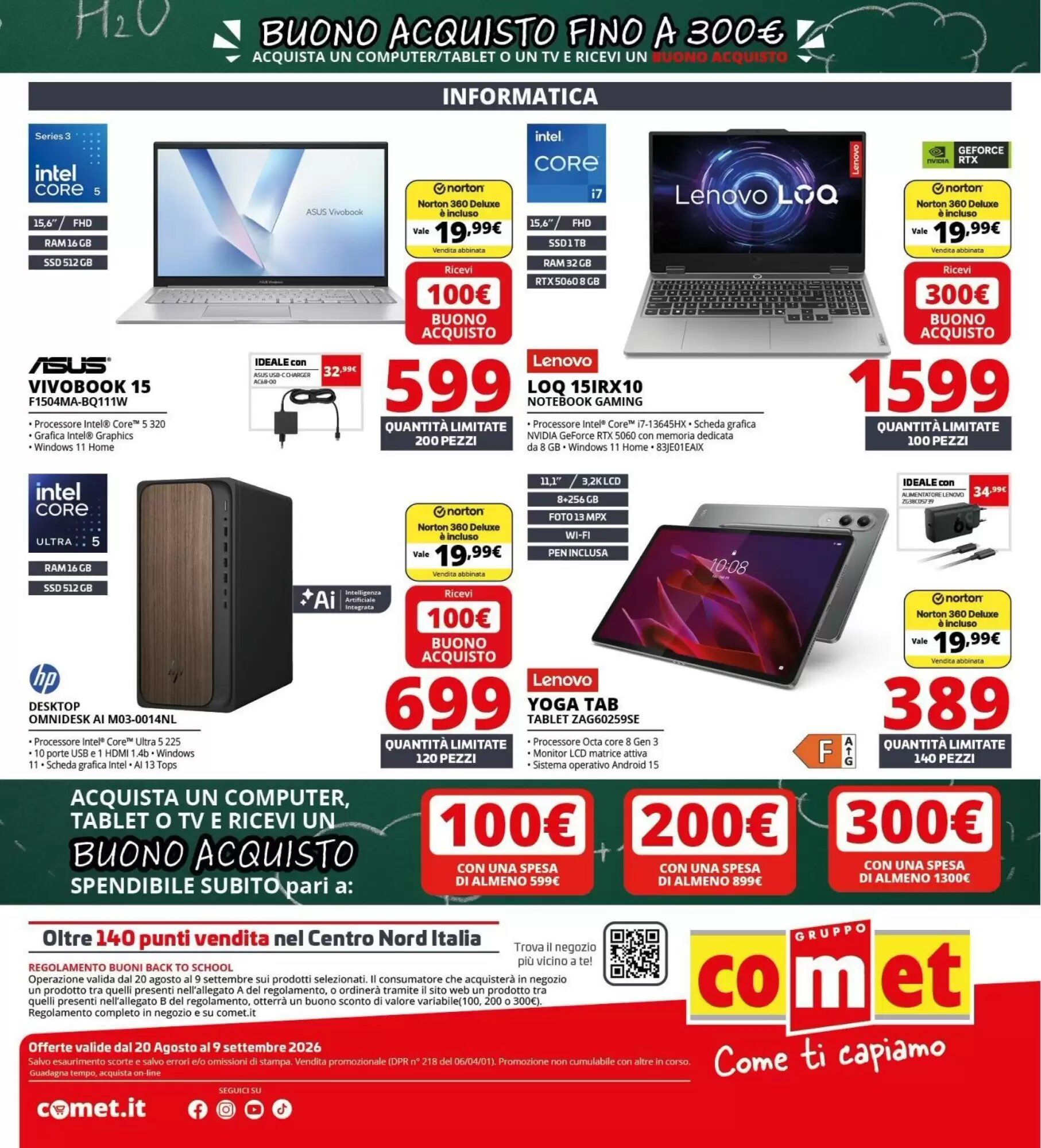 Volantino promozionale Comet  valide dal 20/08/2026 - Pagina 40.