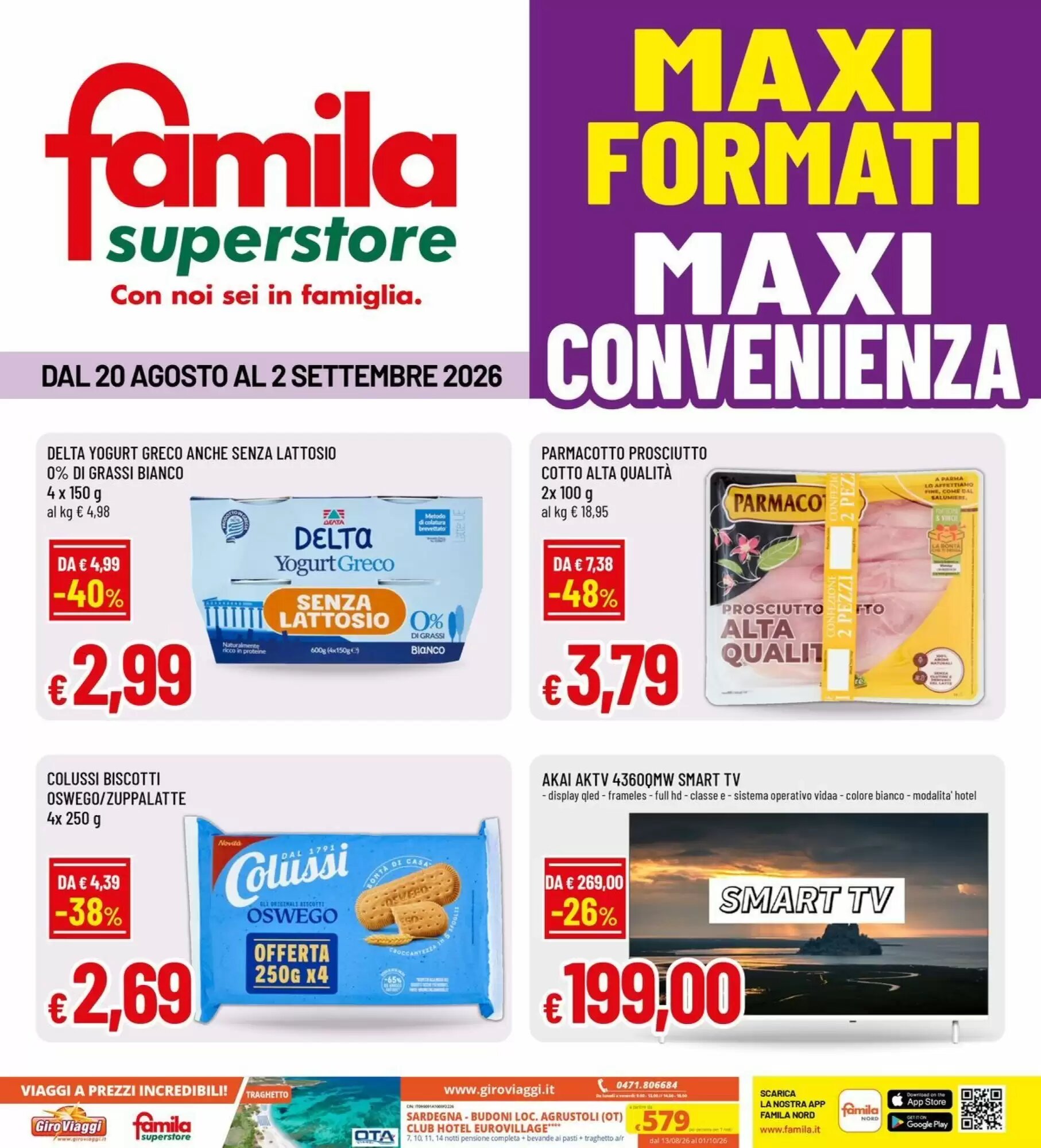 Volantino promozionale Famila Superstore  valide dal 20/08/2026 - Pagina 1.