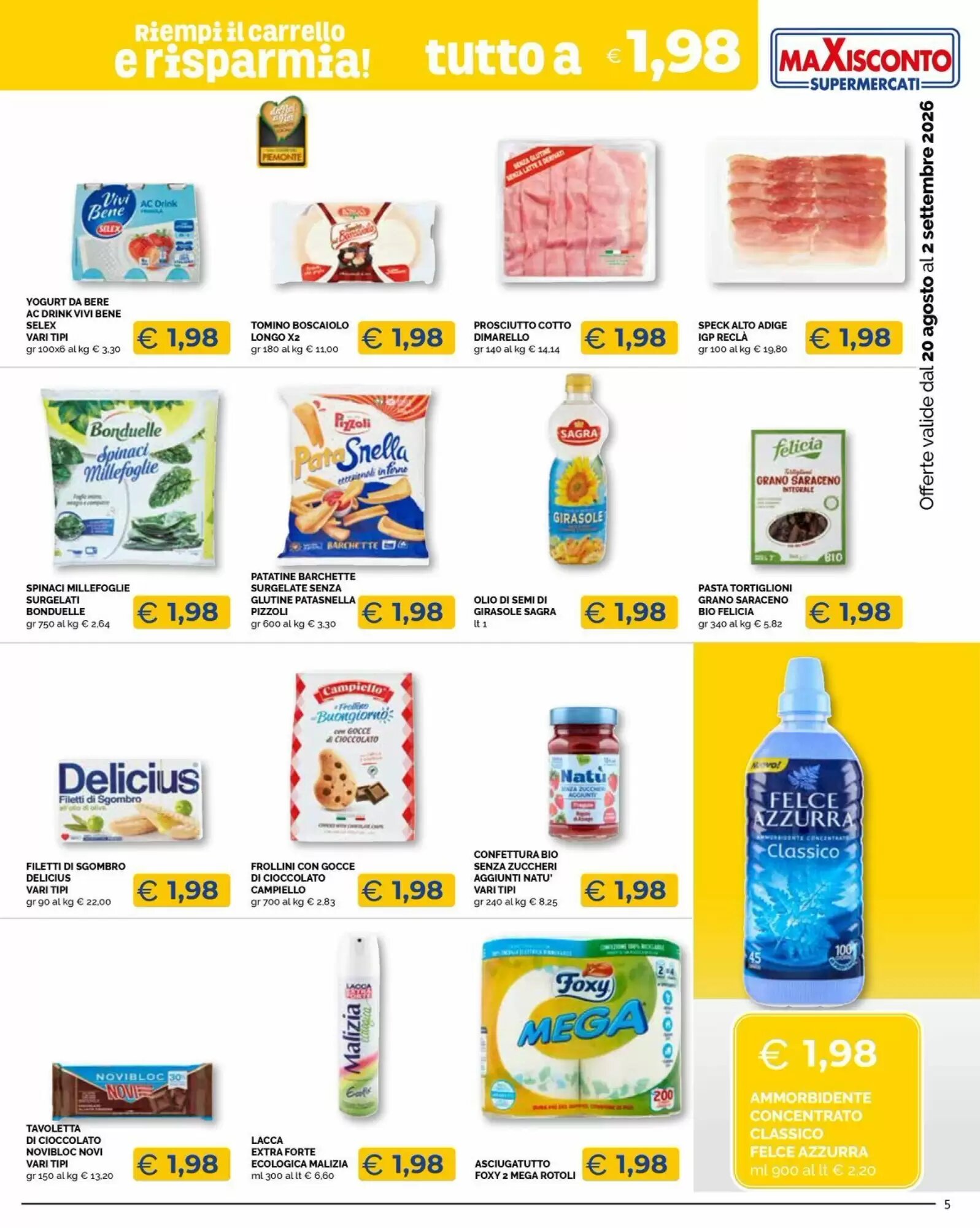 Volantino promozionale Maxisconto  valide dal 20/08/2026 - Pagina 5.