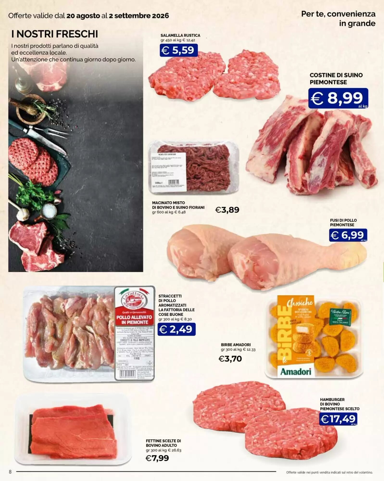 Volantino promozionale Maxisconto  valide dal 20/08/2026 - Pagina 8.