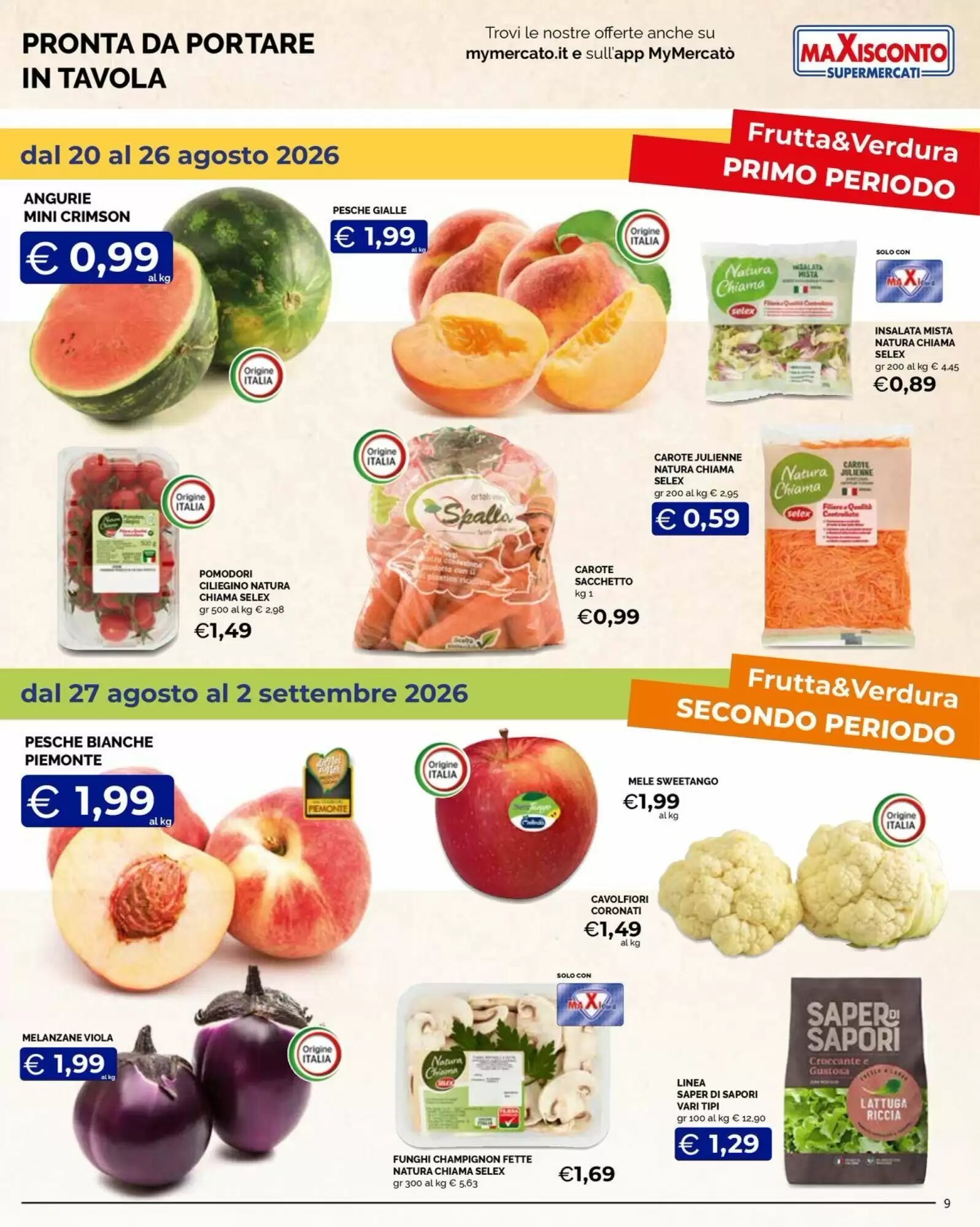 Volantino promozionale Maxisconto  valide dal 20/08/2026 - Pagina 9.