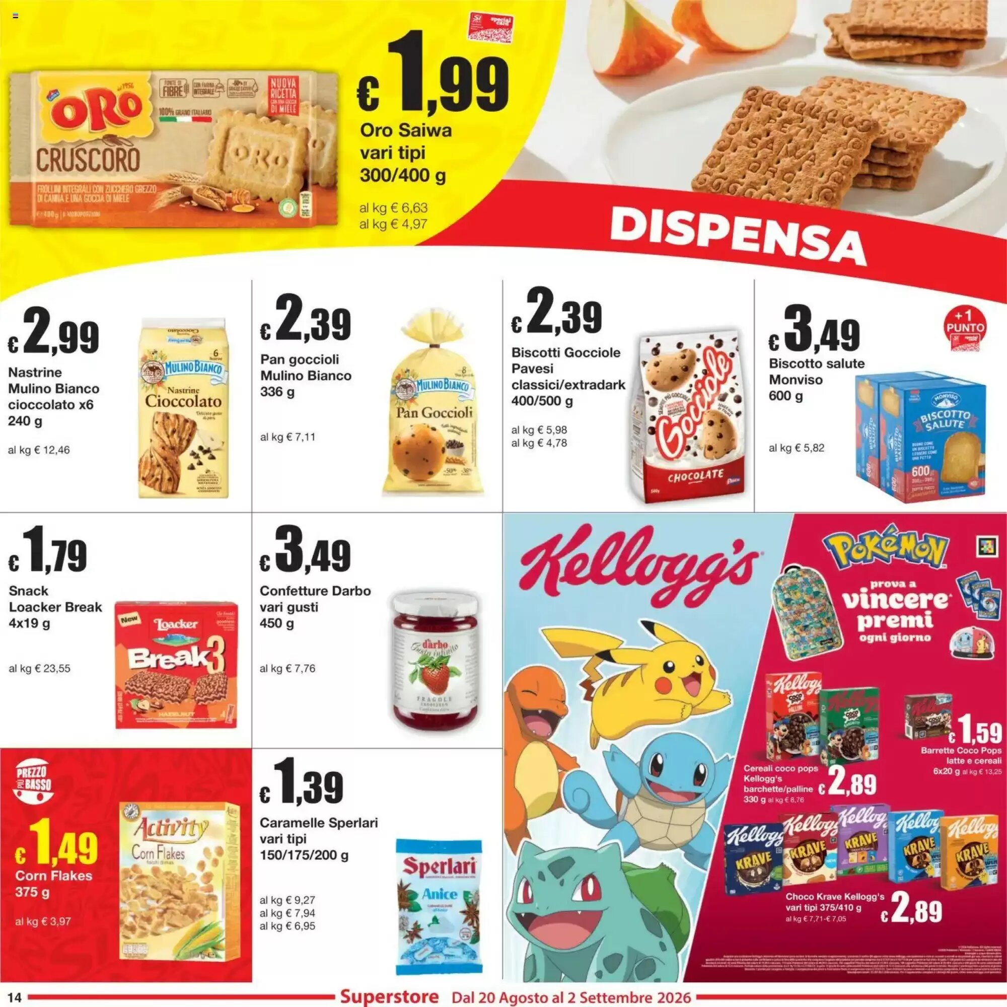 Volantino promozionale Sì con te  valide dal 20/08/2026 - Pagina 14.