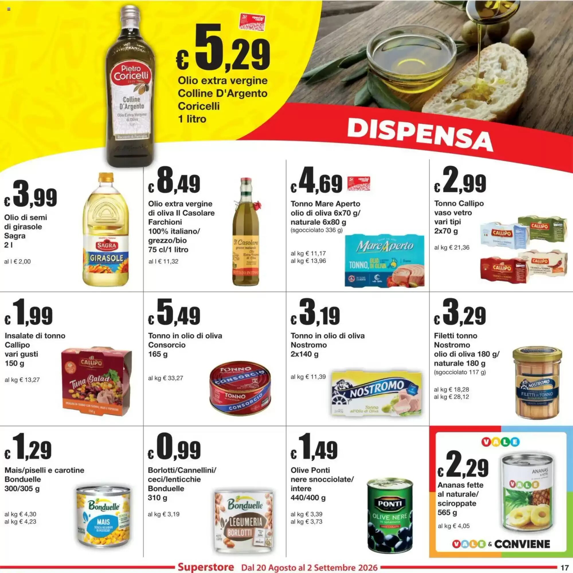 Volantino promozionale Sì con te  valide dal 20/08/2026 - Pagina 17.