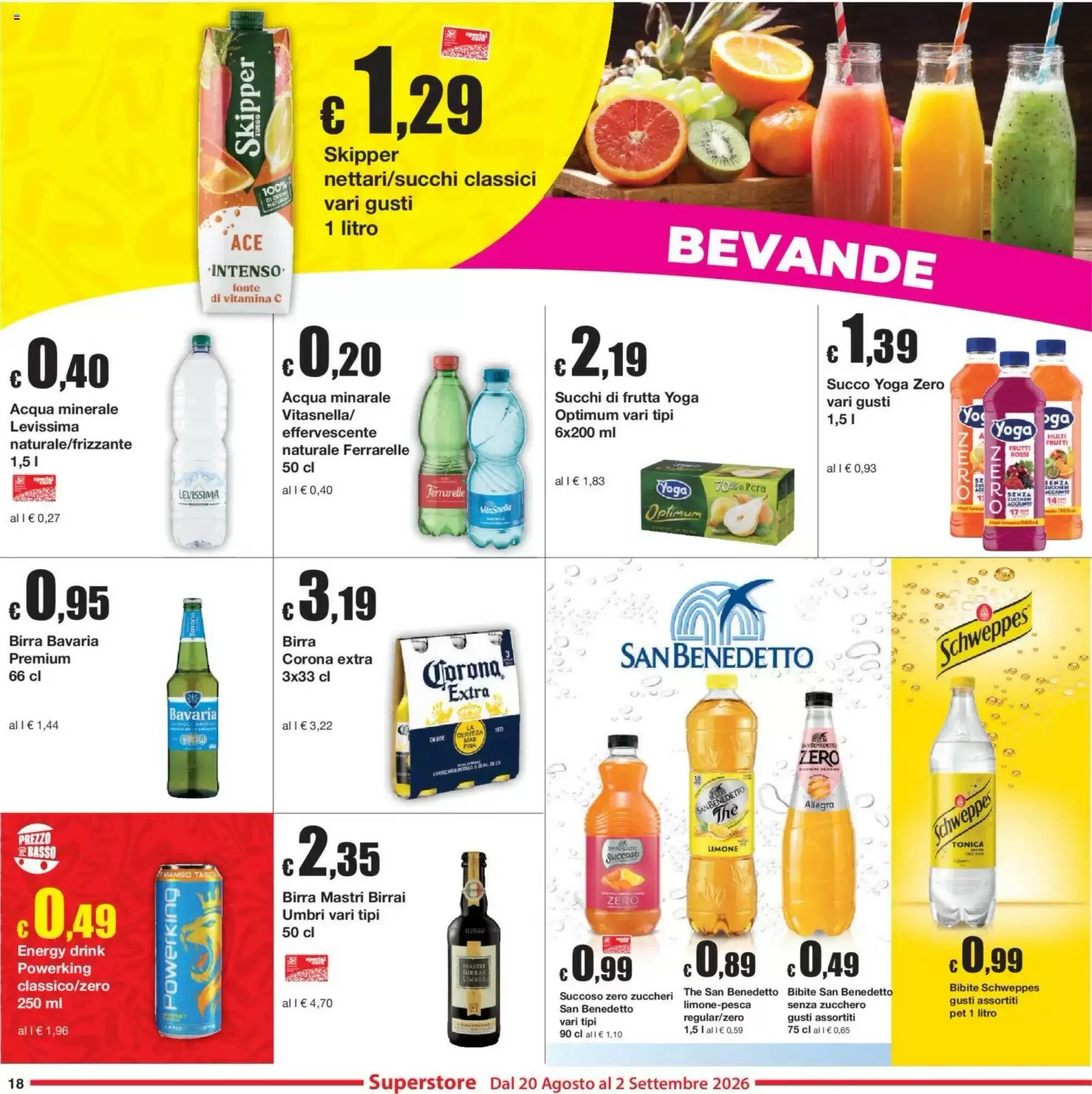 Volantino promozionale Sì con te  valide dal 20/08/2026 - Pagina 18.