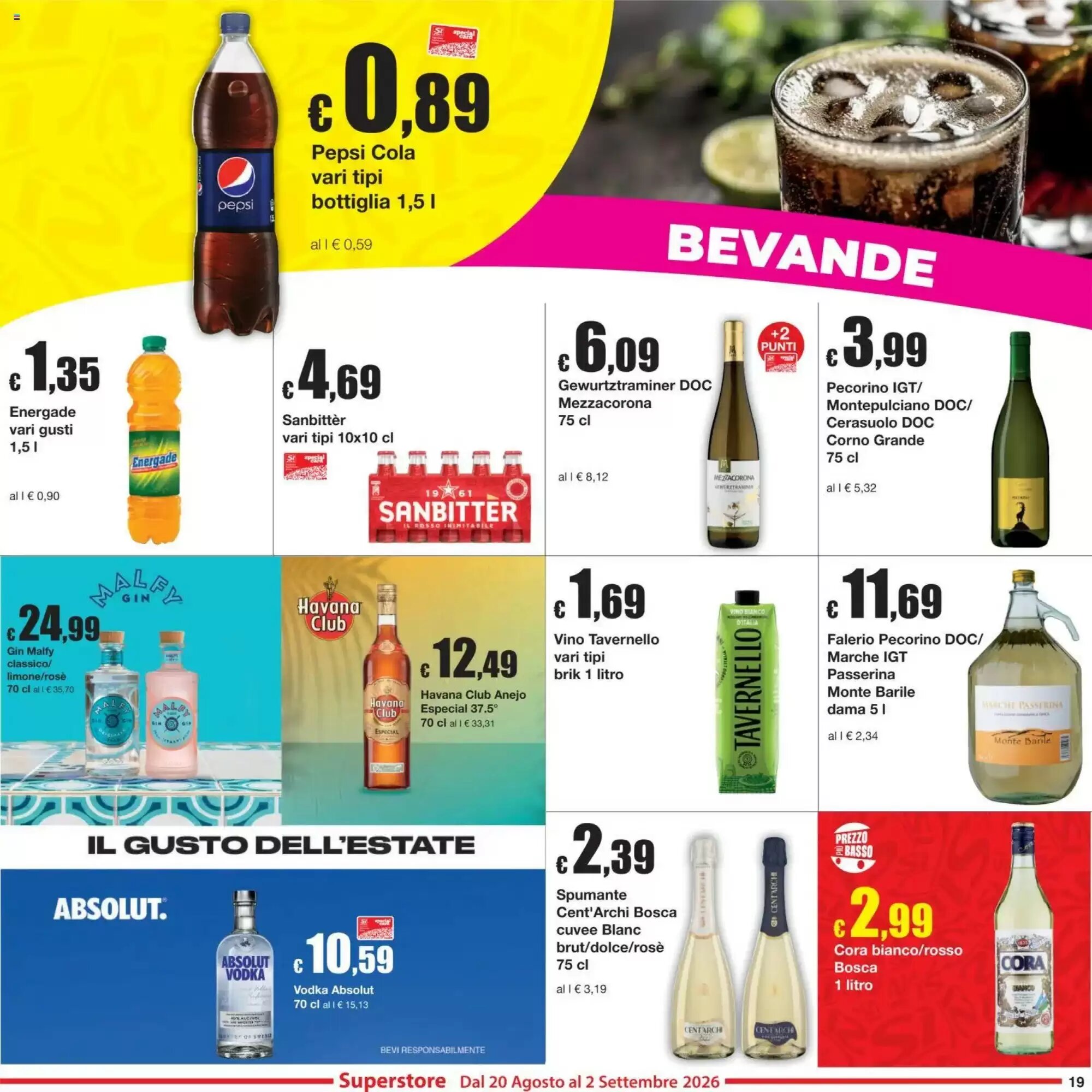 Volantino promozionale Sì con te  valide dal 20/08/2026 - Pagina 19.