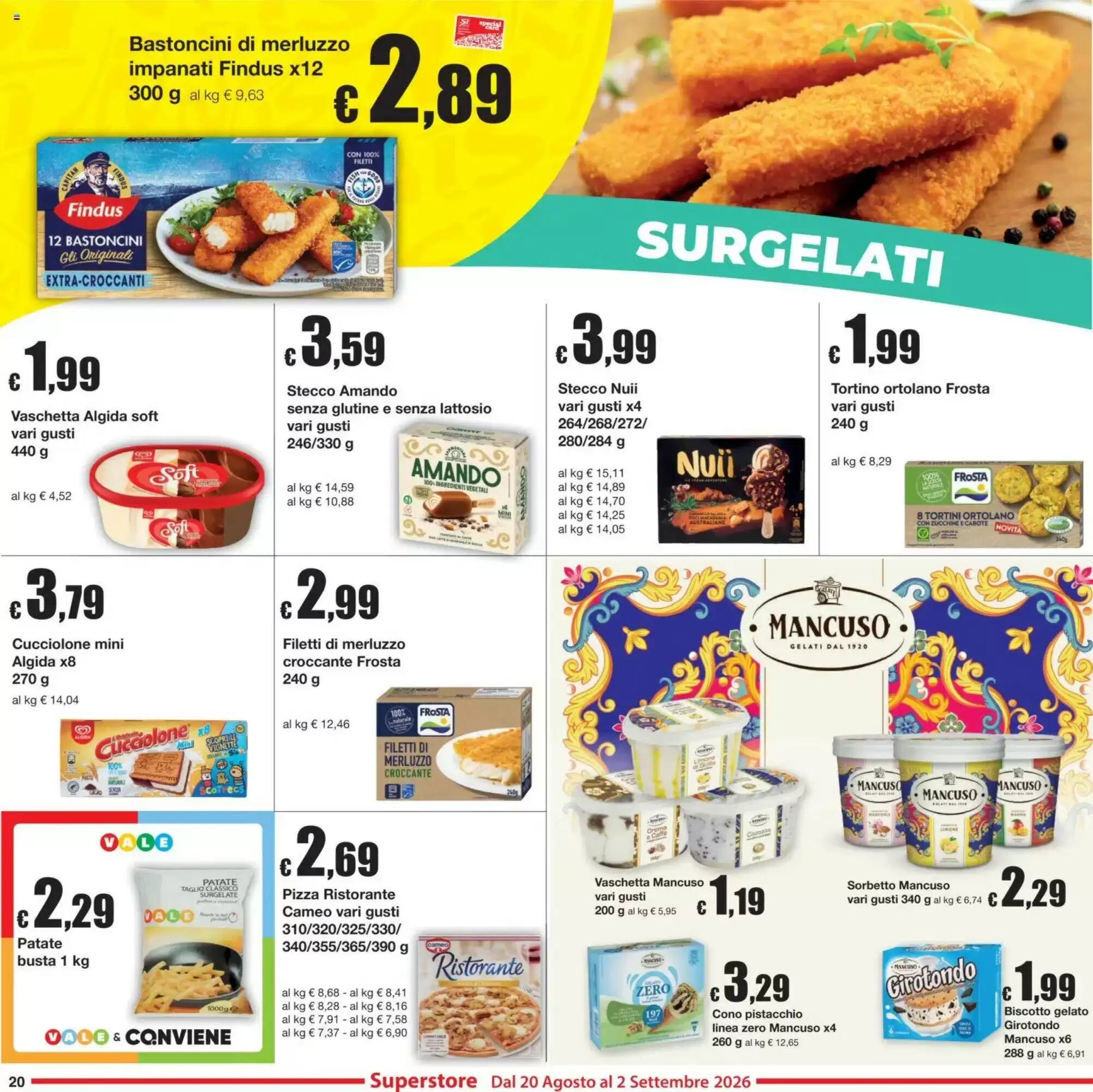 Volantino promozionale Sì con te  valide dal 20/08/2026 - Pagina 20.