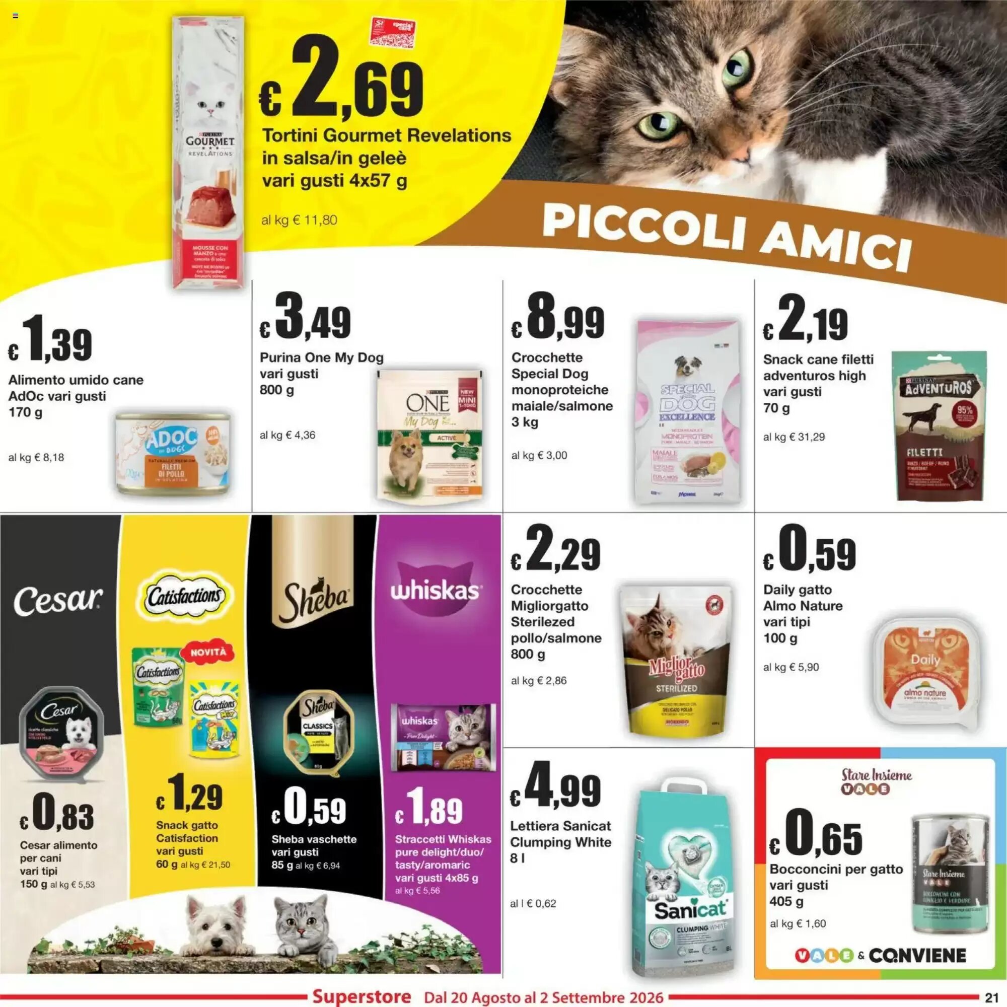 Volantino promozionale Sì con te  valide dal 20/08/2026 - Pagina 21.
