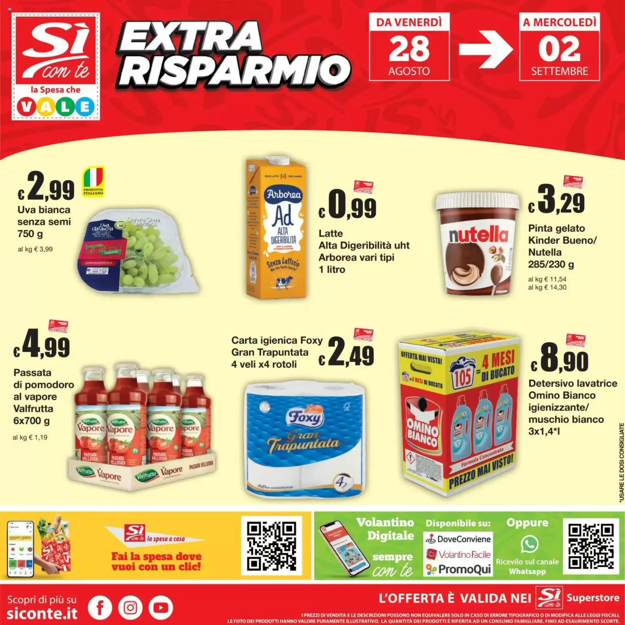Volantino promozionale Sì con te  valide dal 20/08/2026 - Pagina 24.