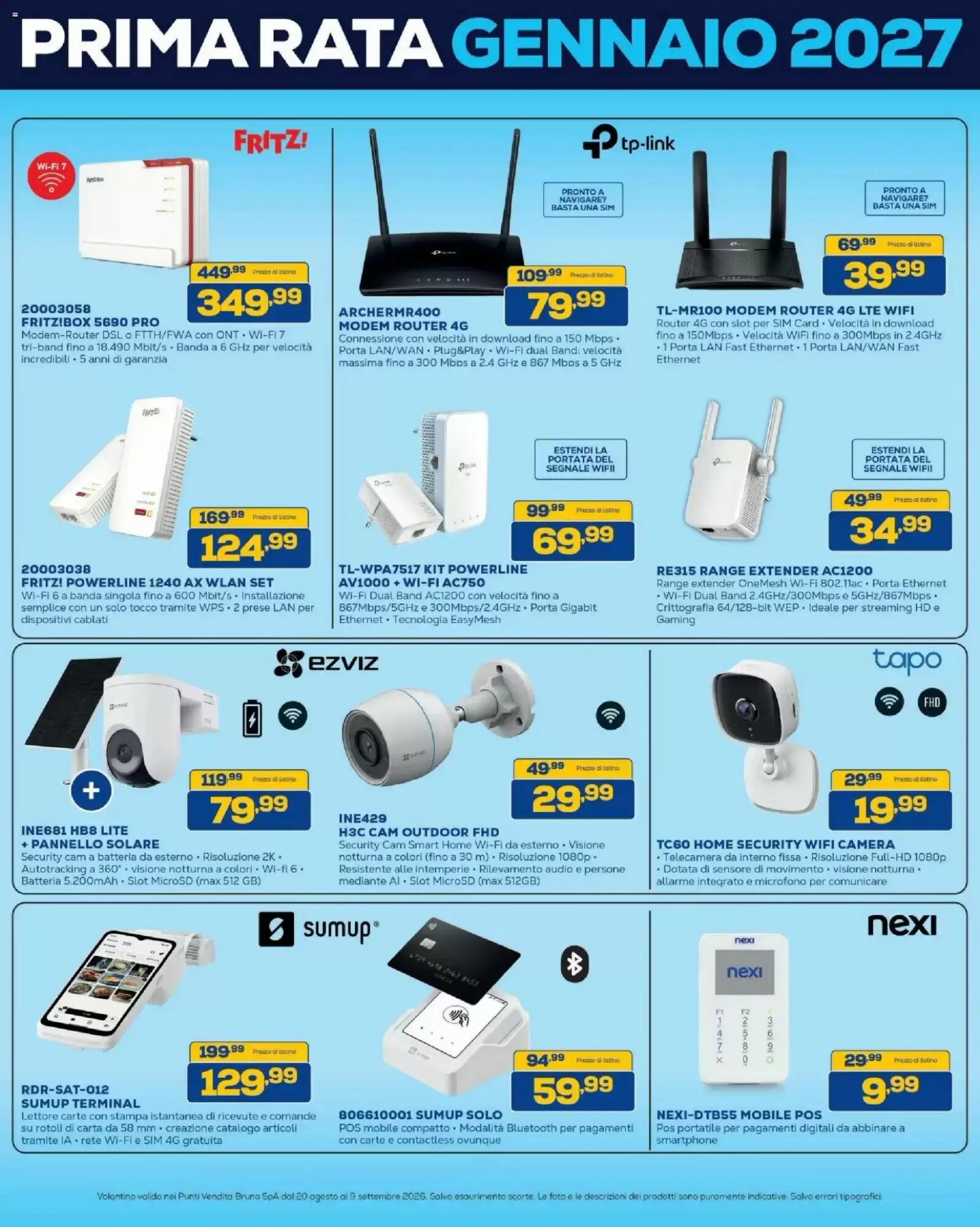 Volantino promozionale Euronics Bruno  valide dal 20/08/2026 - Pagina 10.