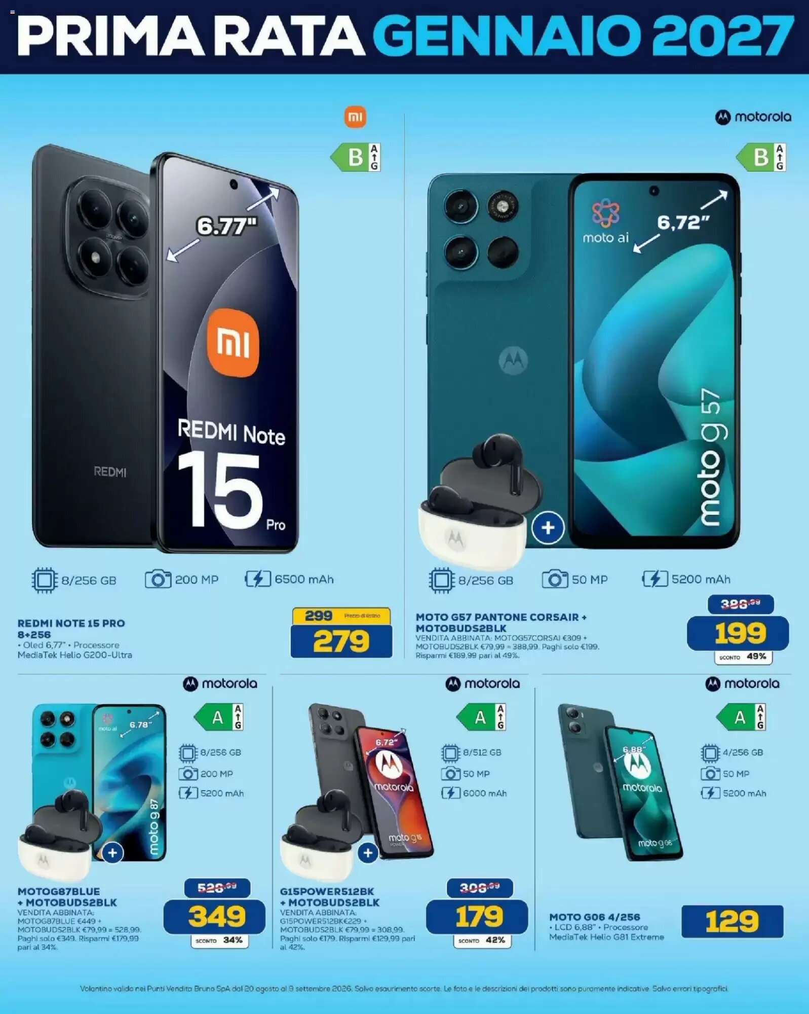 Volantino promozionale Euronics Bruno  valide dal 20/08/2026 - Pagina 14.
