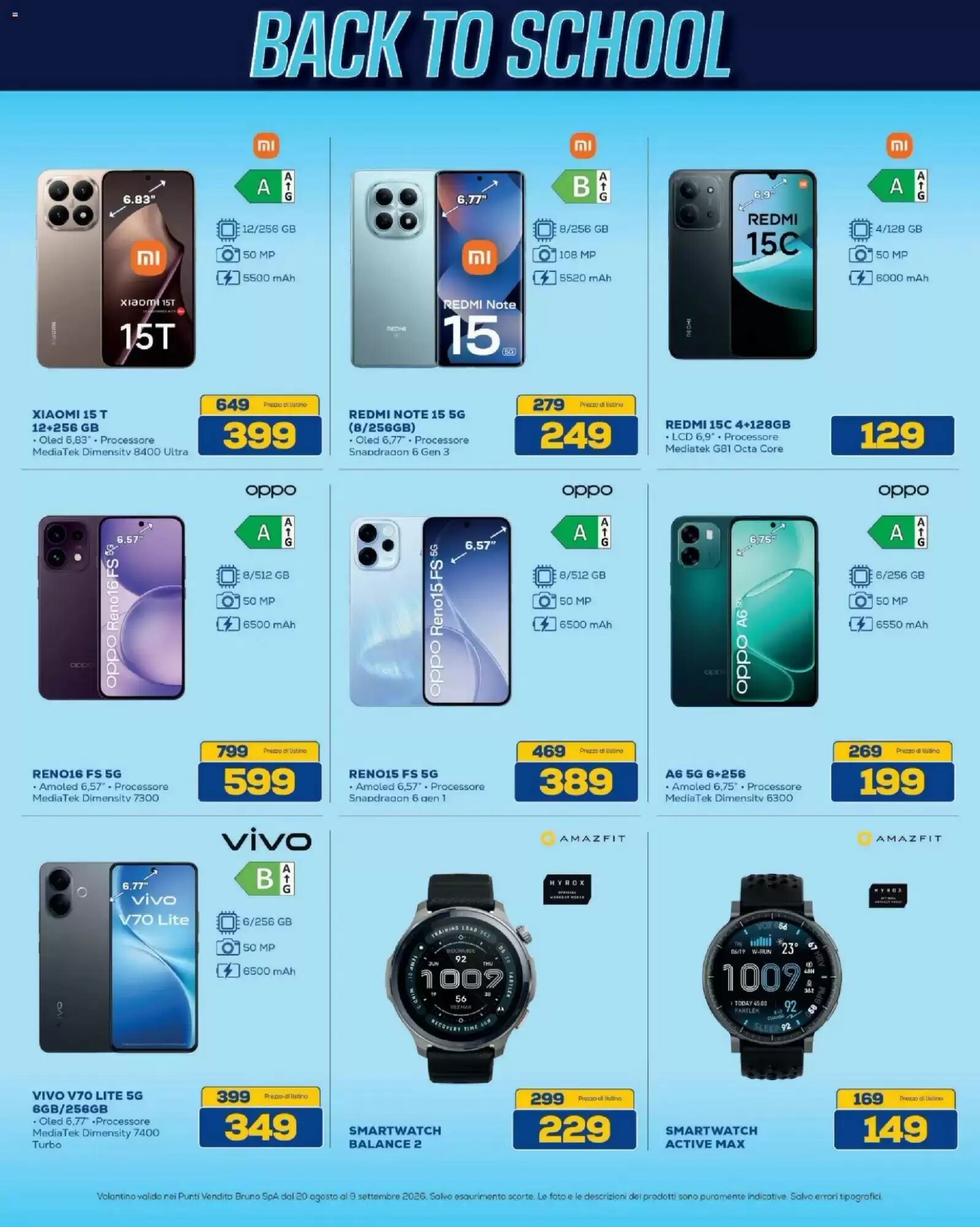 Volantino promozionale Euronics Bruno  valide dal 20/08/2026 - Pagina 15.
