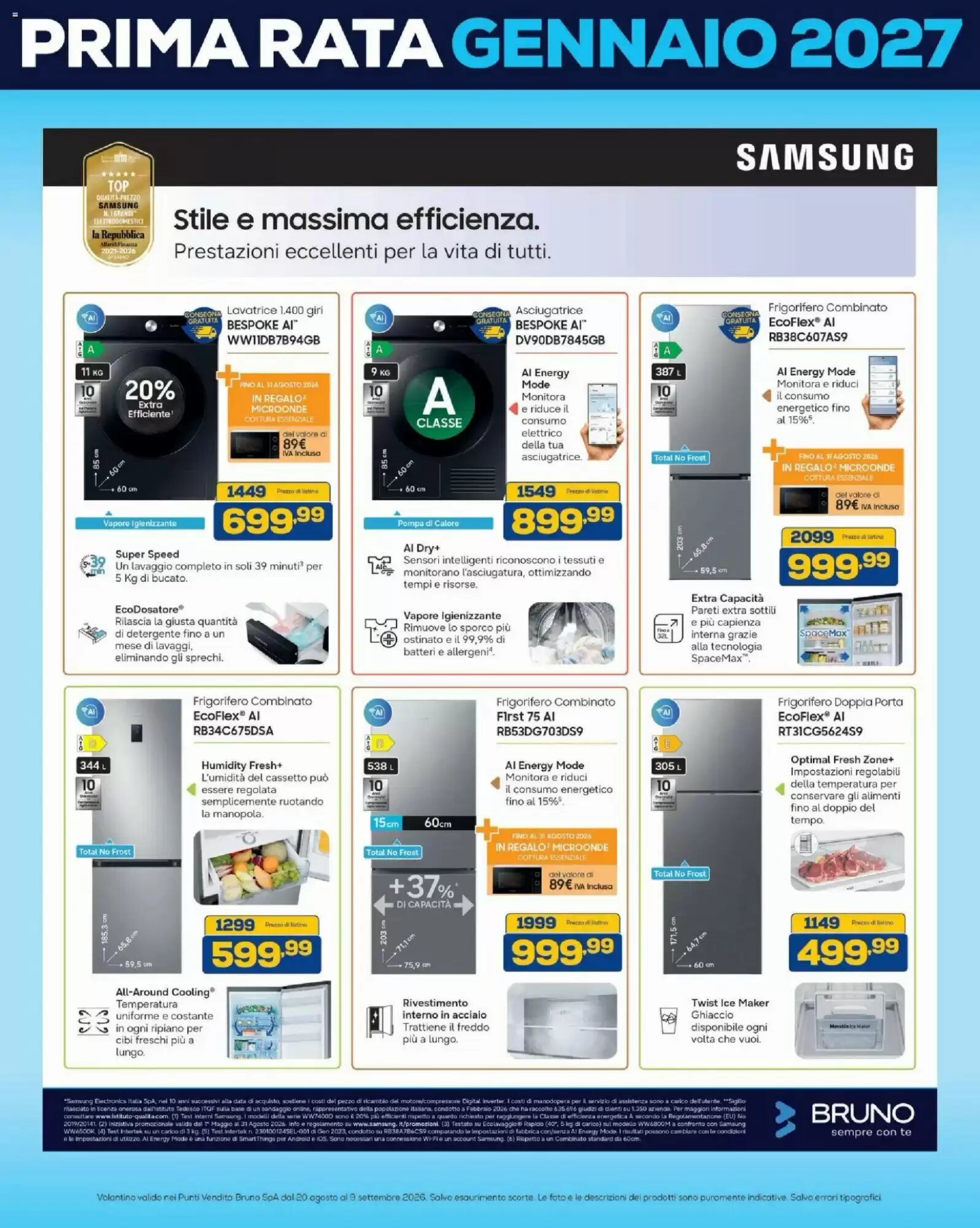 Volantino promozionale Euronics Bruno  valide dal 20/08/2026 - Pagina 33.