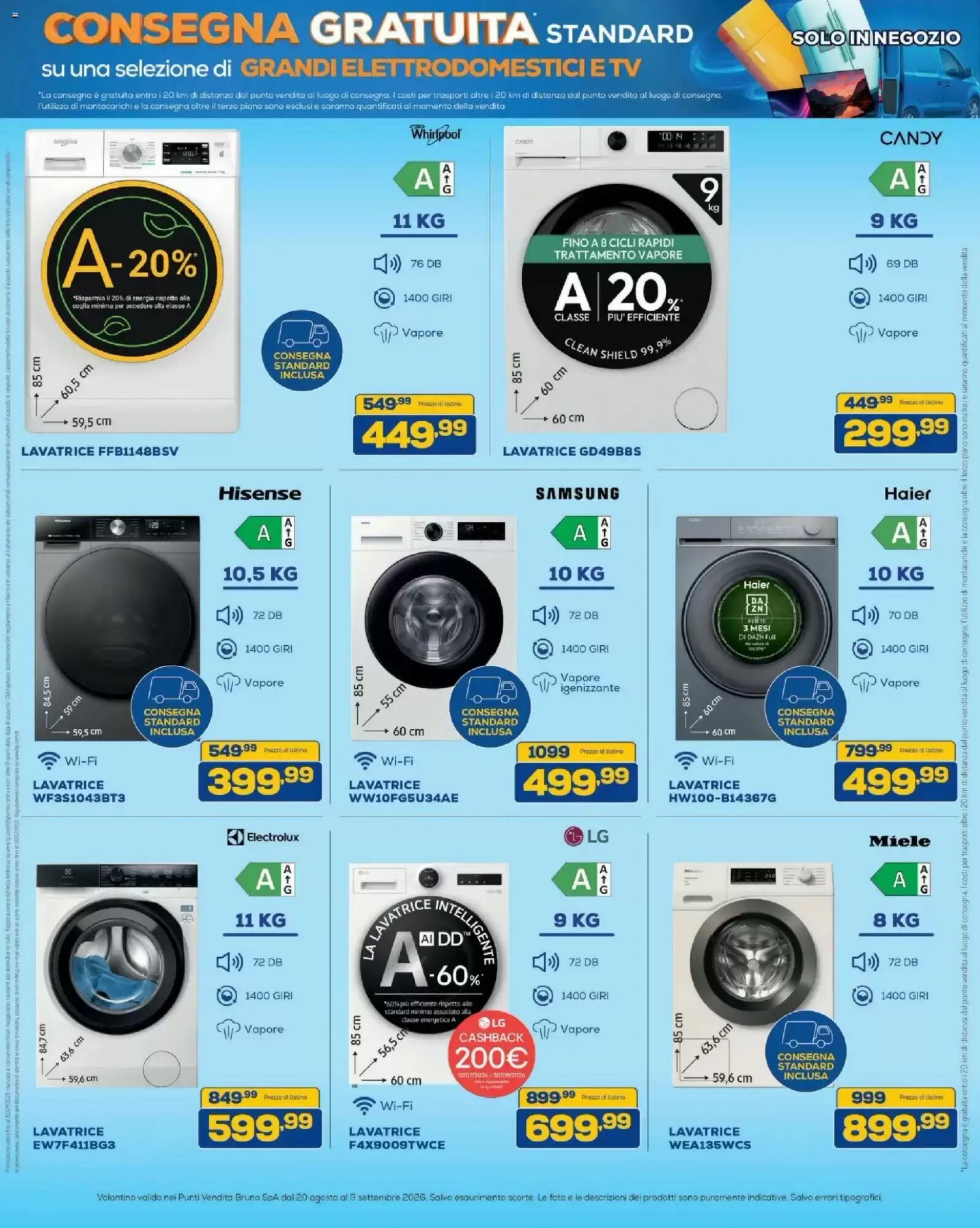 Volantino promozionale Euronics Bruno  valide dal 20/08/2026 - Pagina 34.