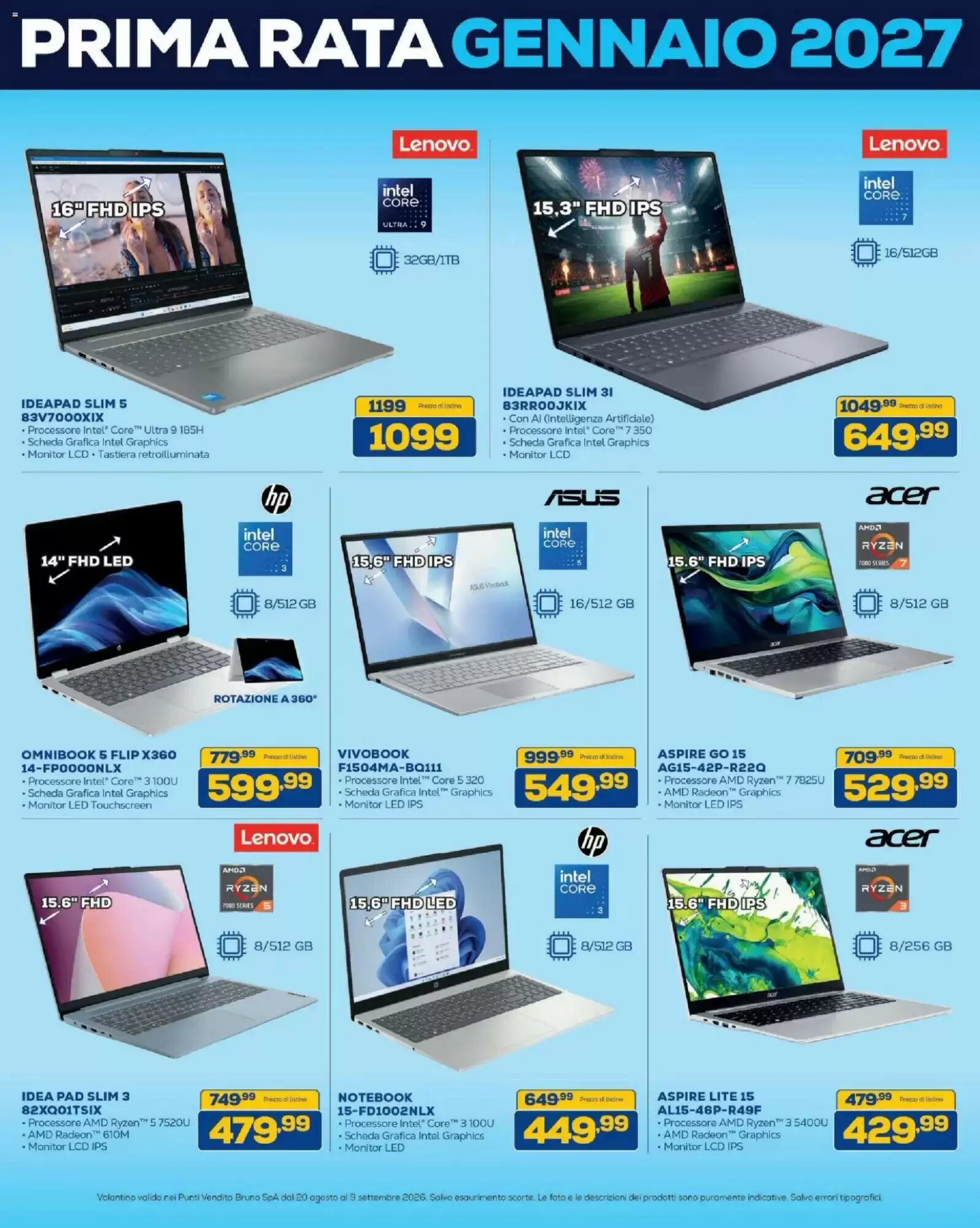 Volantino promozionale Euronics Bruno  valide dal 20/08/2026 - Pagina 4.