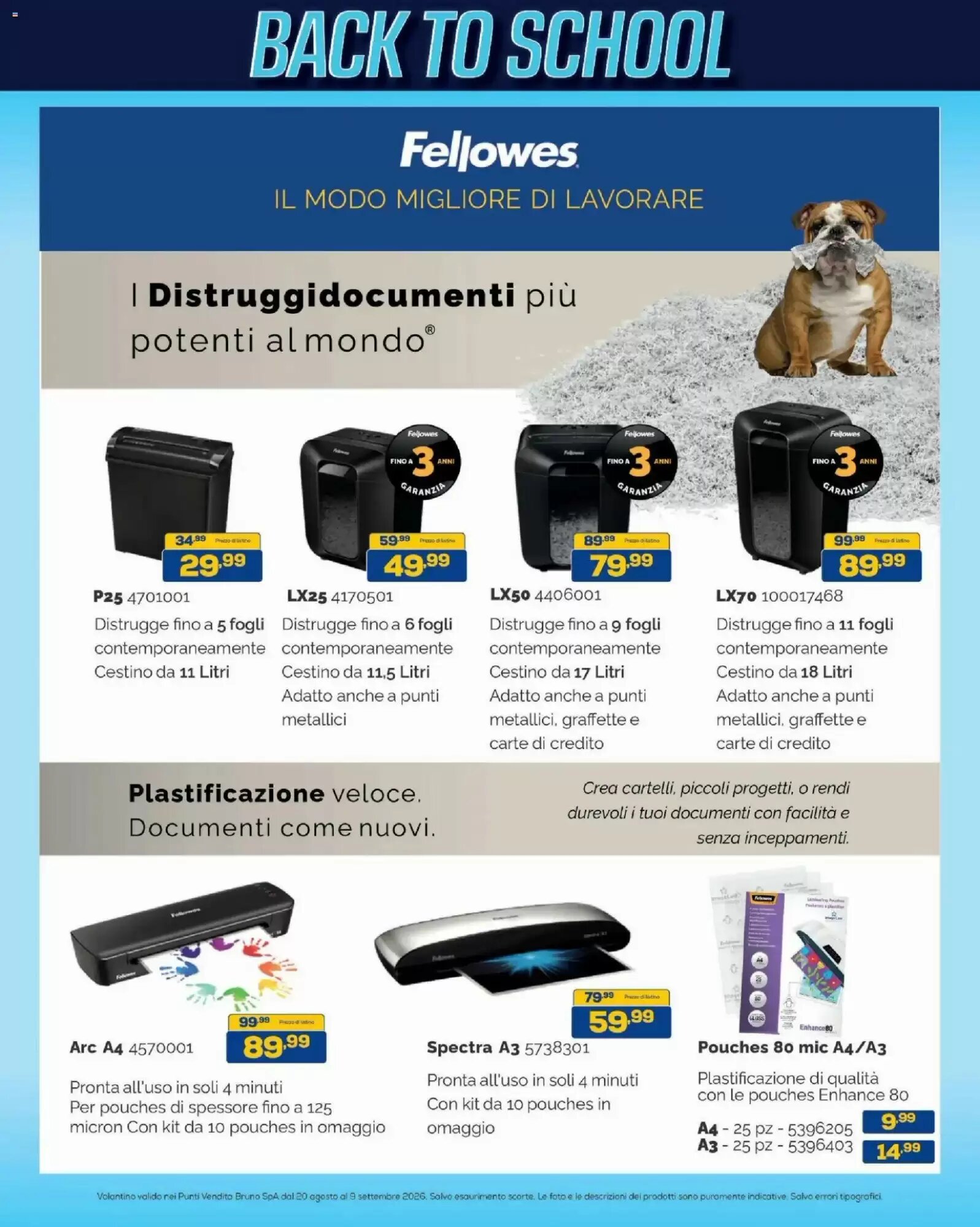 Volantino promozionale Euronics Bruno  valide dal 20/08/2026 - Pagina 43.