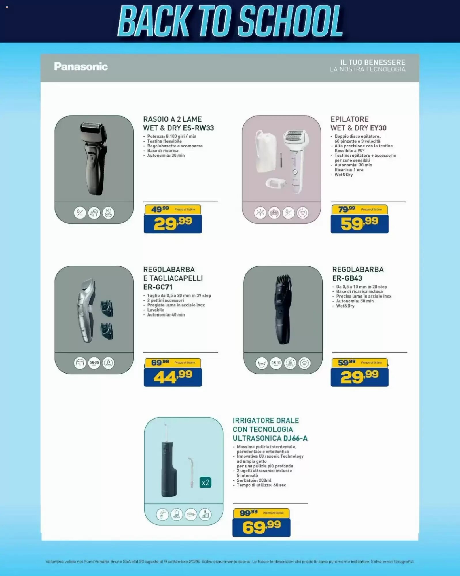 Volantino promozionale Euronics Bruno  valide dal 20/08/2026 - Pagina 48.