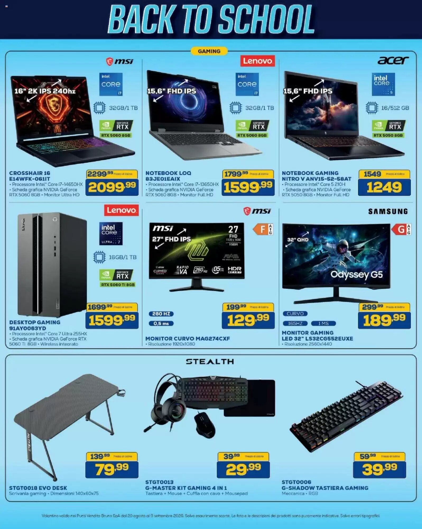 Volantino promozionale Euronics Bruno  valide dal 20/08/2026 - Pagina 5.