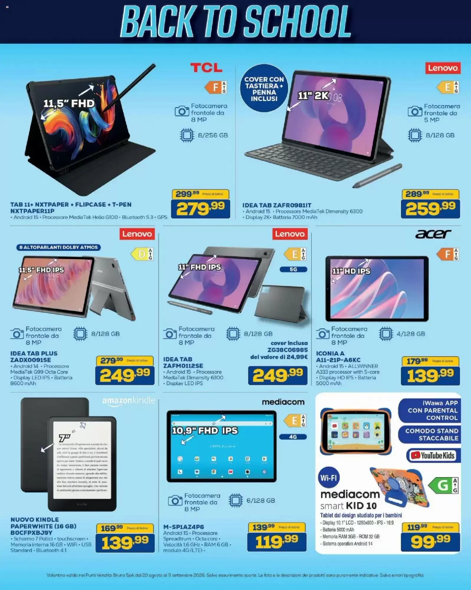 Volantino promozionale Euronics Bruno  valide dal 20/08/2026 - Pagina 7.
