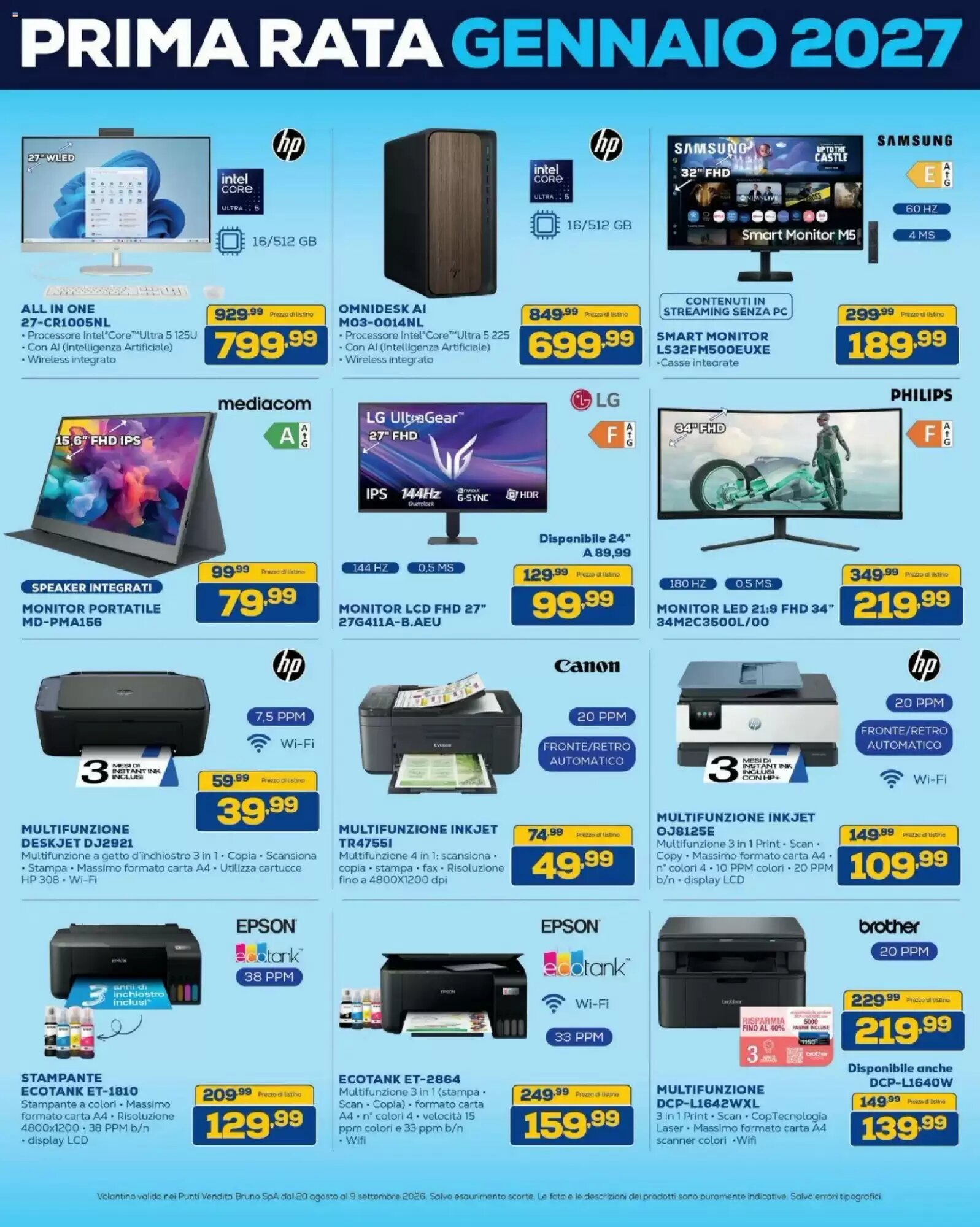 Volantino promozionale Euronics Bruno  valide dal 20/08/2026 - Pagina 8.
