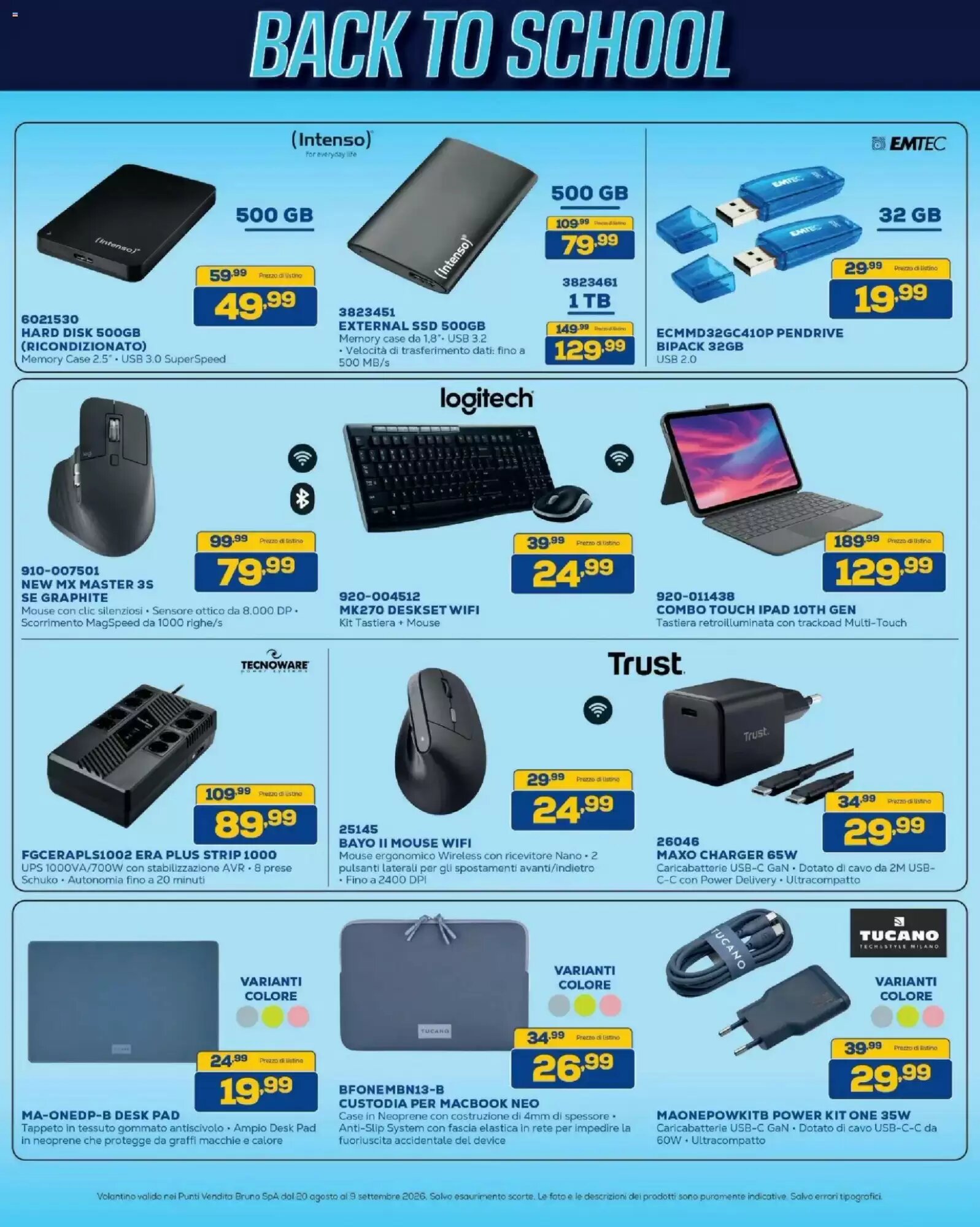 Volantino promozionale Euronics Bruno  valide dal 20/08/2026 - Pagina 9.