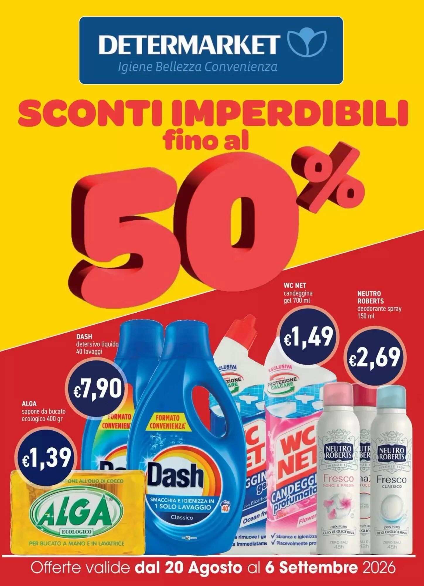 Volantino promozionale Determarket valide dal 20/08/2026 - Pagina 1.
