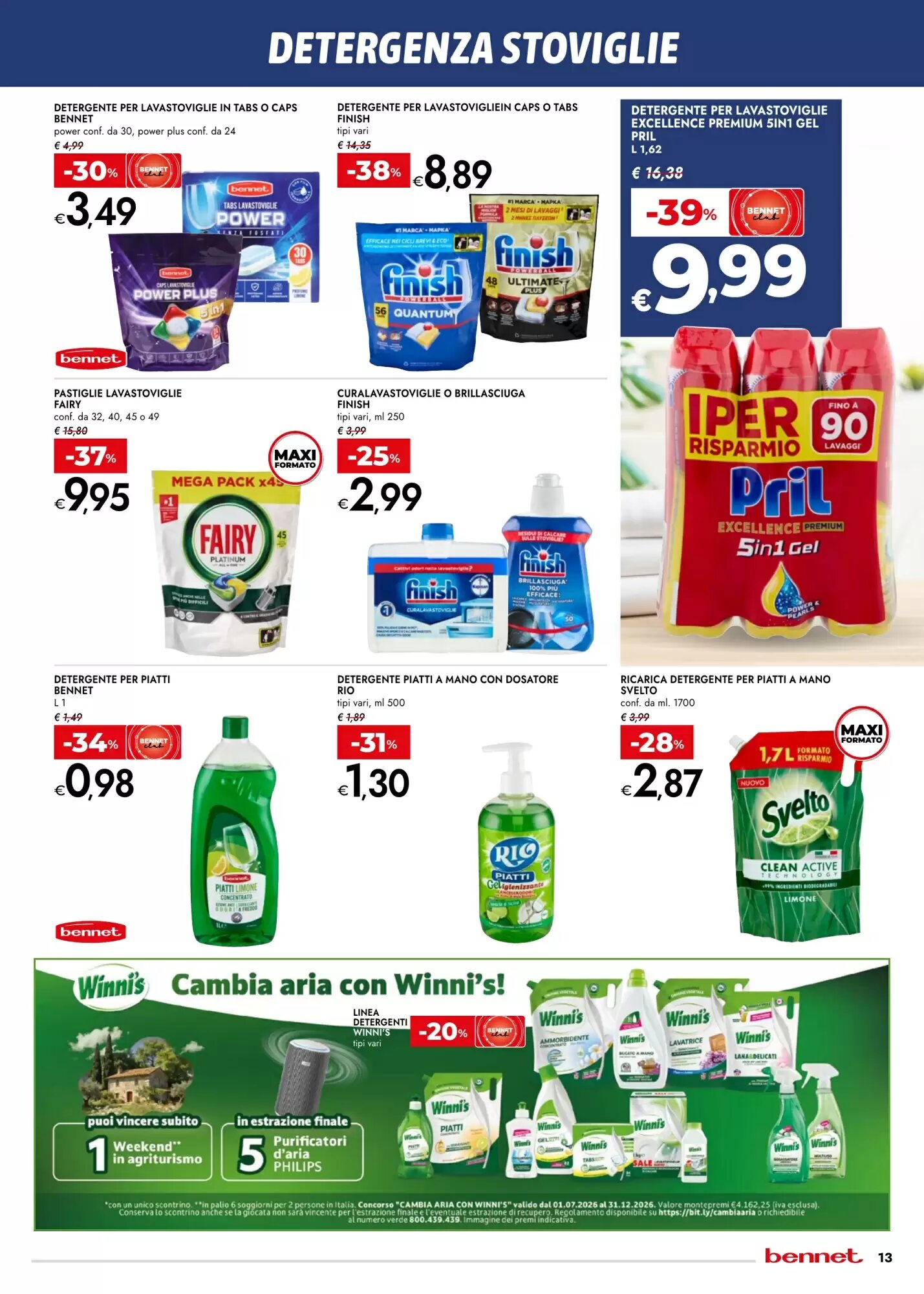 Volantino promozionale Bennet  valide dal 20/08/2026 - Pagina 13.