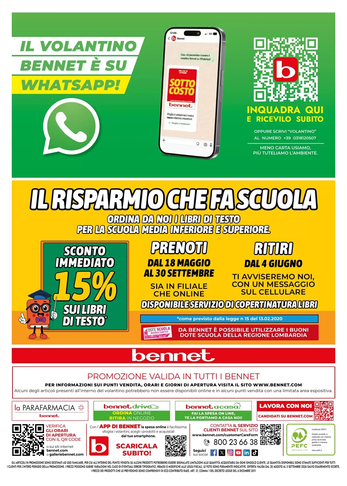 Volantino promozionale Bennet  valide dal 20/08/2026 - Pagina 23.