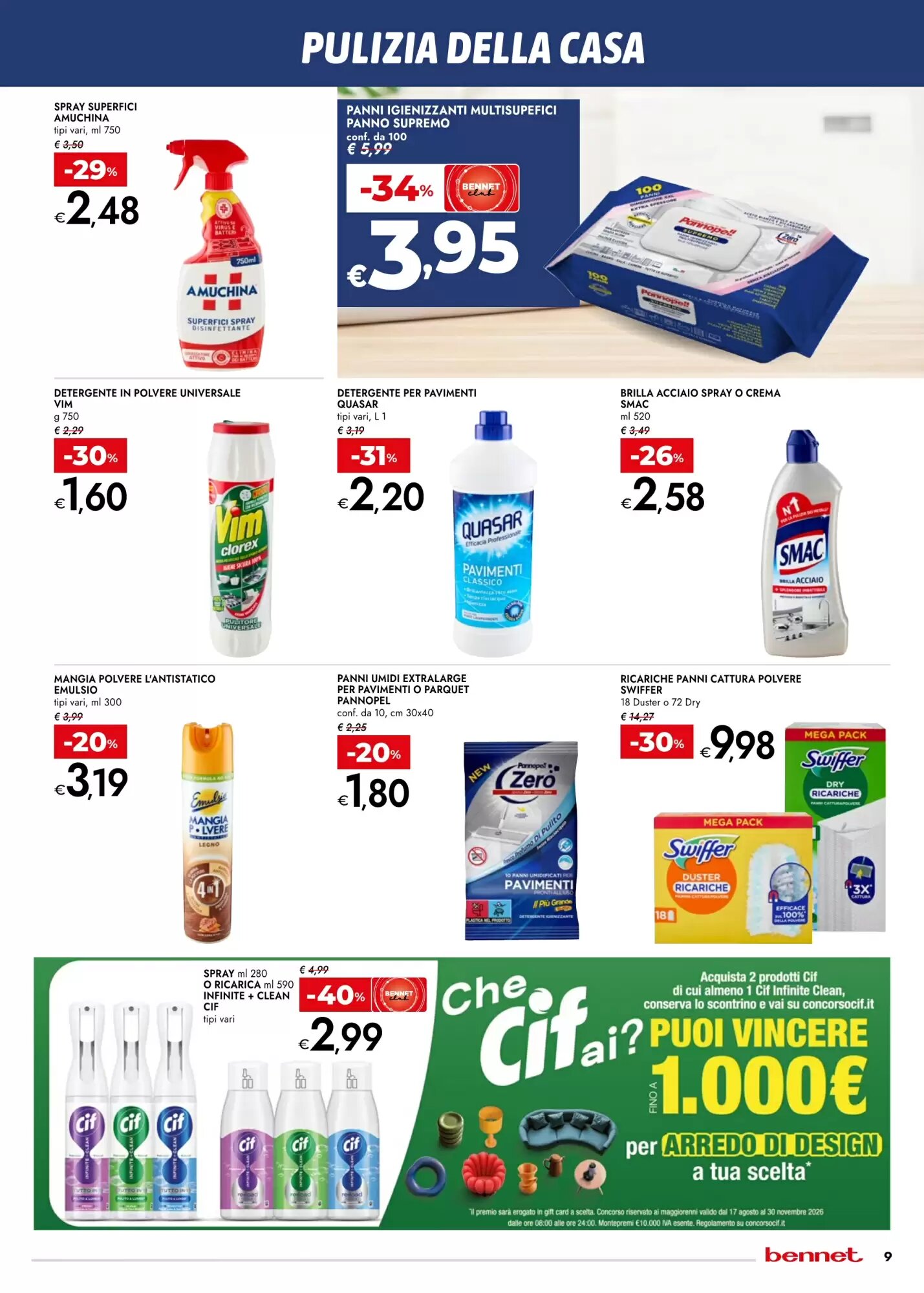 Volantino promozionale Bennet  valide dal 20/08/2026 - Pagina 9.